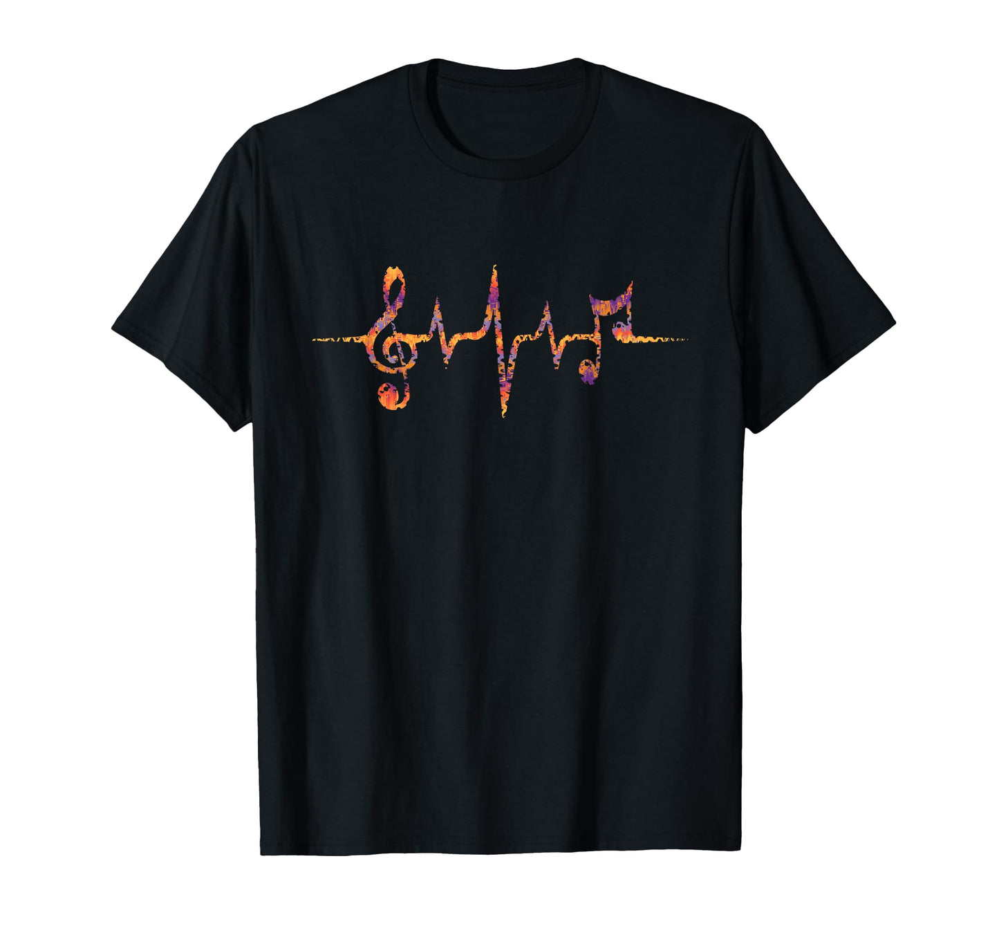 Music Note Treble Clef Pulse Heartbeat Pop T-Shirt - Trendy Graphic Unisex - T-Shirt, Sweatshirt, Hoodie