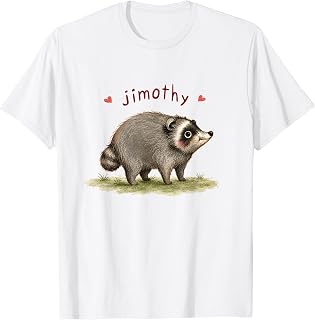 Cute Raccoon Meme Team Jimothy T-Shirt Unisex T-shirt, Sweatshirt, Hoodie, Long Sleeve Tee - T-Shirt, Sweatshirt, Hoodie