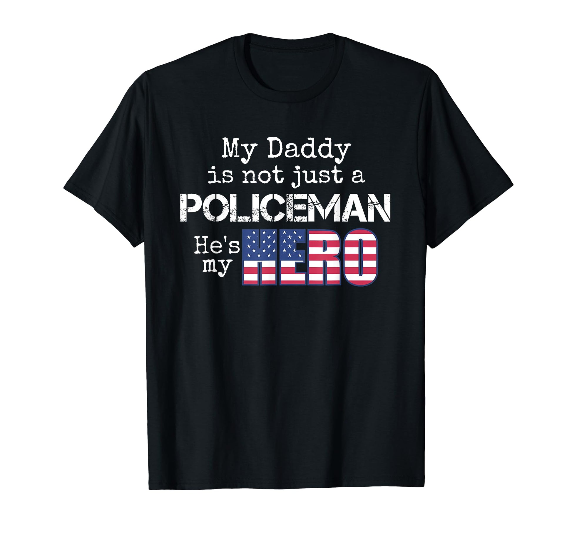 Patriotic Policeman Family Us Flag Hero T-Shirt - Aesthetic Graphic Unisex - T-Shirt, Sweatshirt, Hoodie