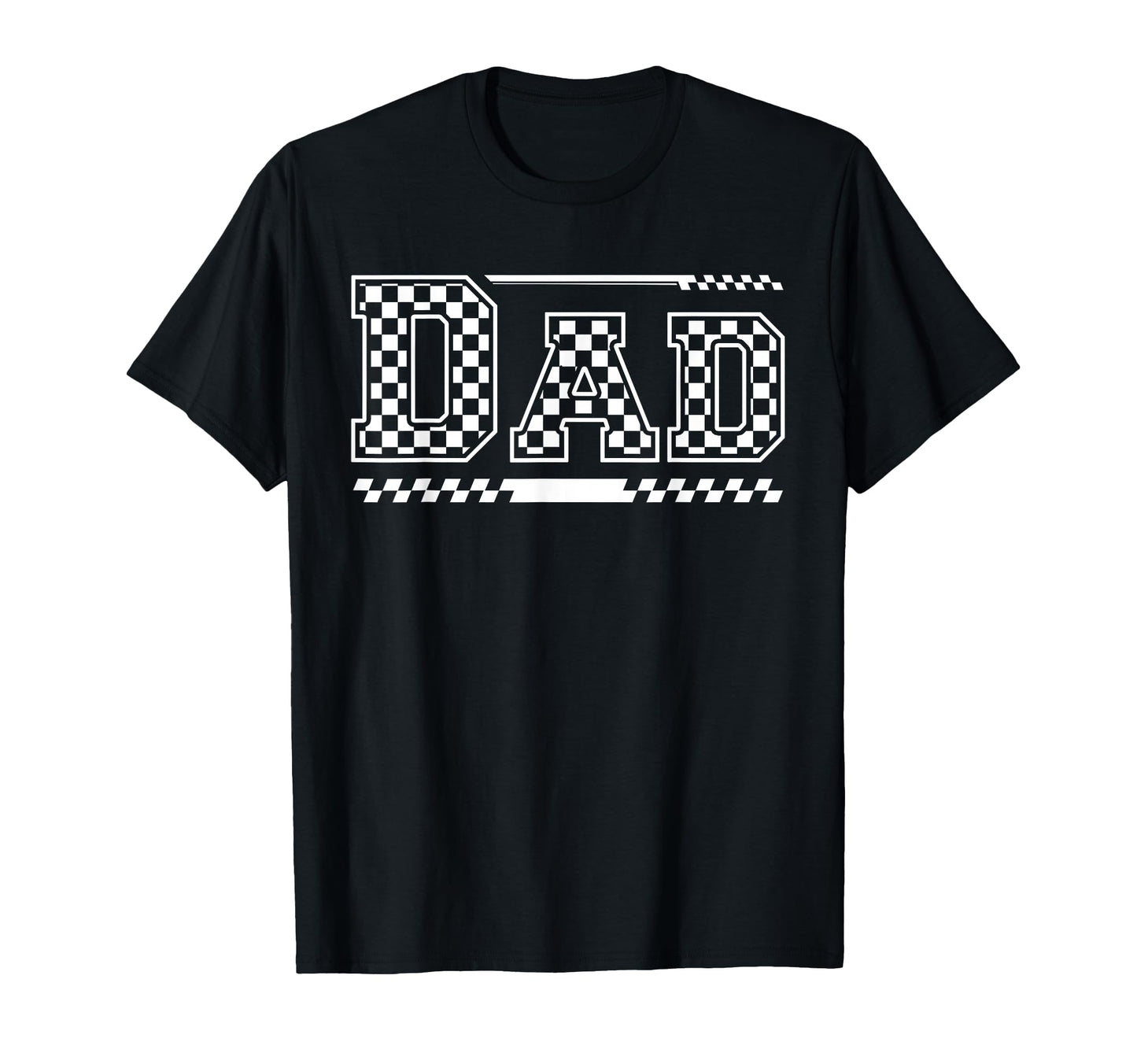 Checkered Dad Black White Funny T-Shirt - Aesthetic Graphic for Adults - T-Shirt, Sweatshirt, Hoodie
