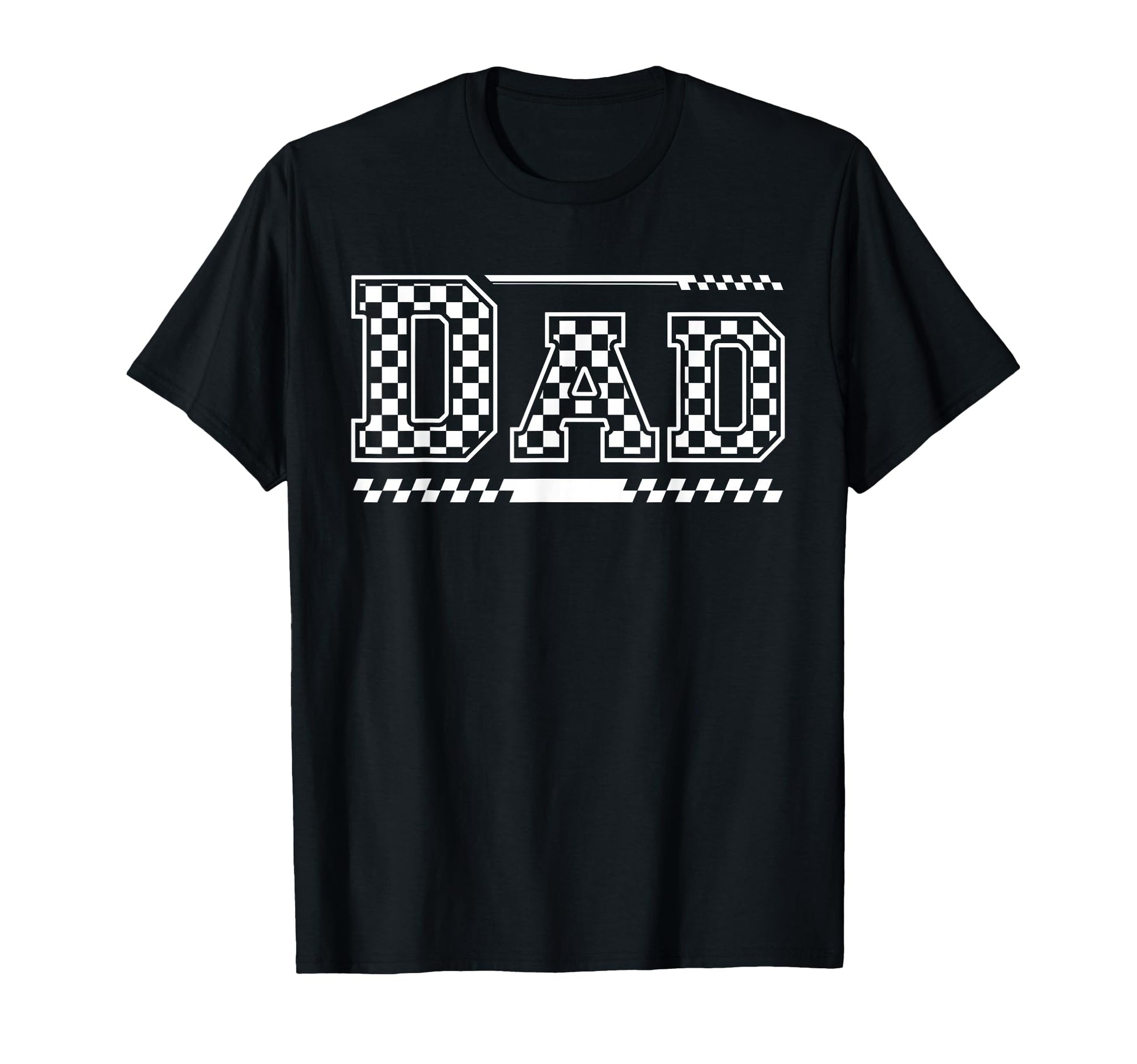 Checkered Dad Black White Funny T-Shirt - Aesthetic Graphic for Adults - T-Shirt, Sweatshirt, Hoodie