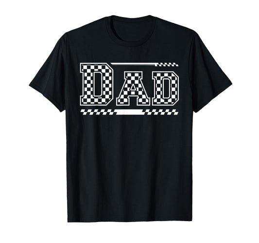 Checkered Dad Black White Funny T-Shirt - Aesthetic Graphic for Adults - T-Shirt, Sweatshirt, Hoodie