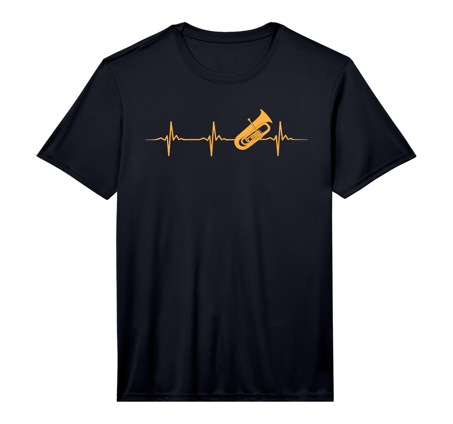 Great Tuba Heartbeat Gift Tuba Player T-Shirt - Novelty Apparel Unisex - T-Shirt, Sweatshirt, Hoodie