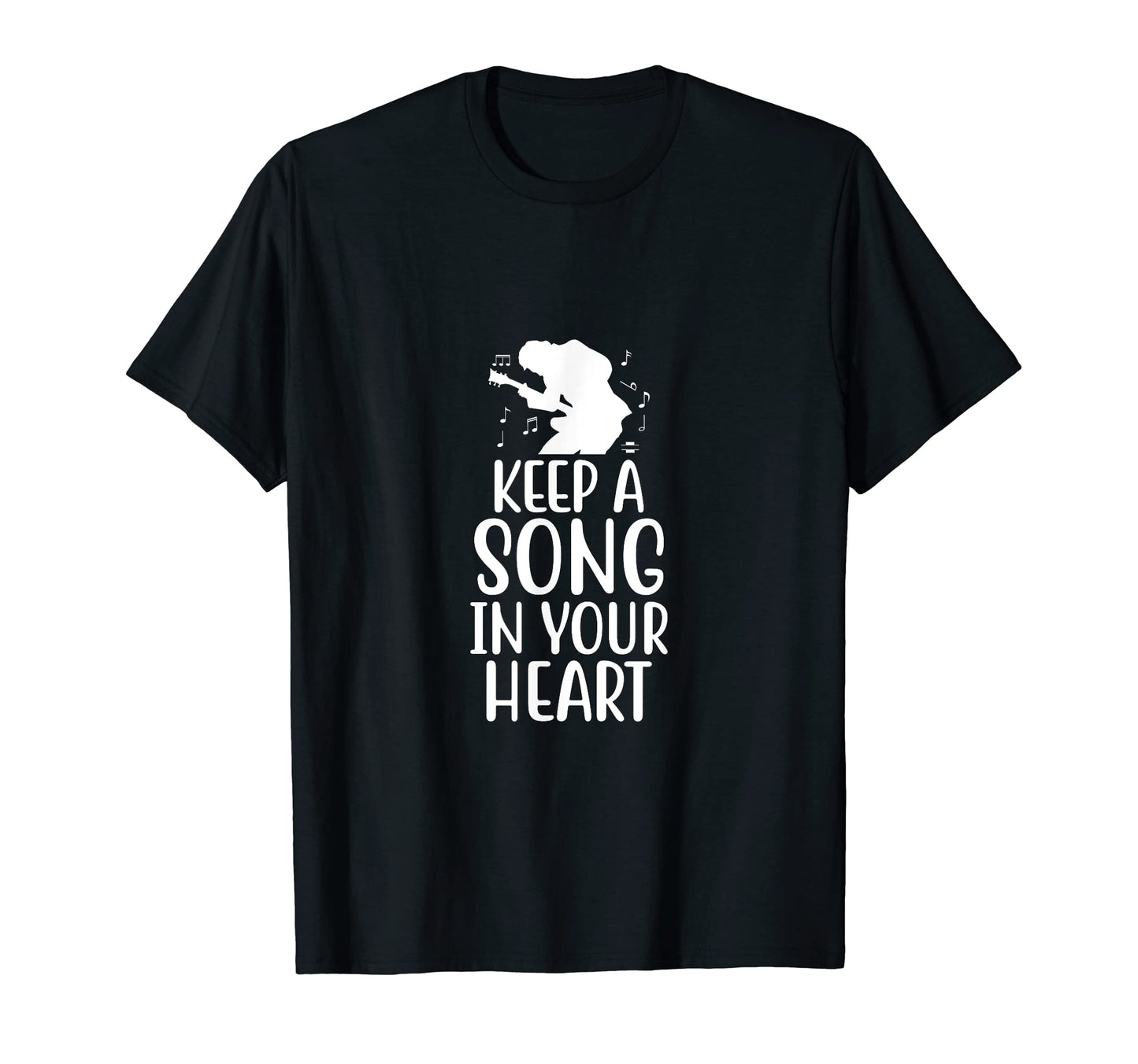 Keep Song Your Heart Music Lover Musician T-Shirt - Minimalist Print Unisex - T-Shirt, Sweatshirt, Hoodie