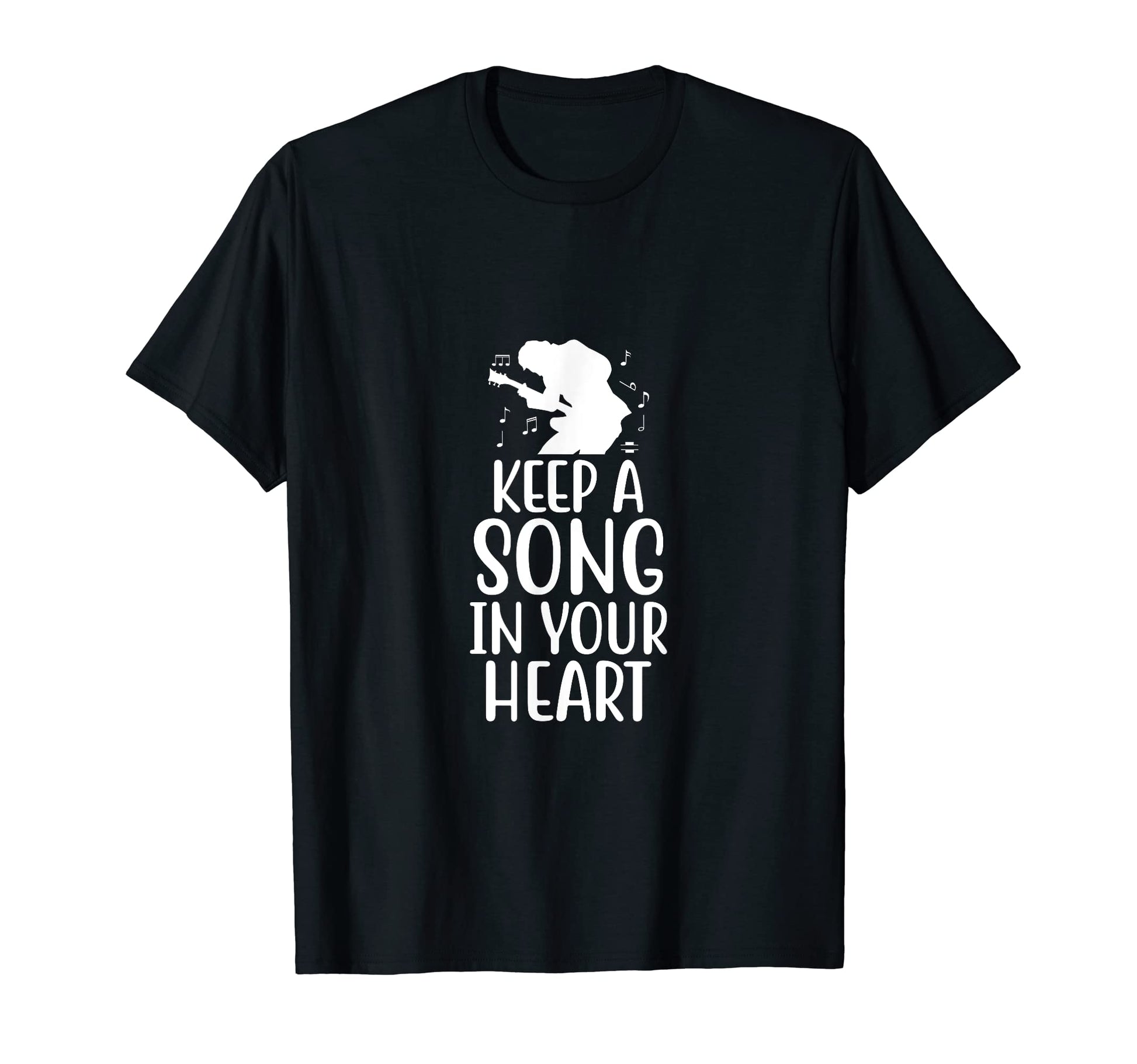Keep Song Your Heart Music Lover Musician T-Shirt - Minimalist Print Unisex - T-Shirt, Sweatshirt, Hoodie