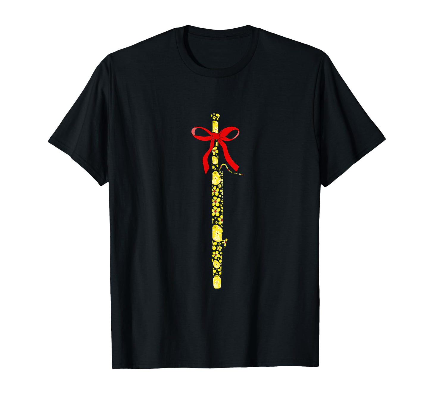 Easter Eggs Floral Bassoon Instrument Bow T-Shirt - Trendy Graphic Unisex - T-Shirt, Sweatshirt, Hoodie
