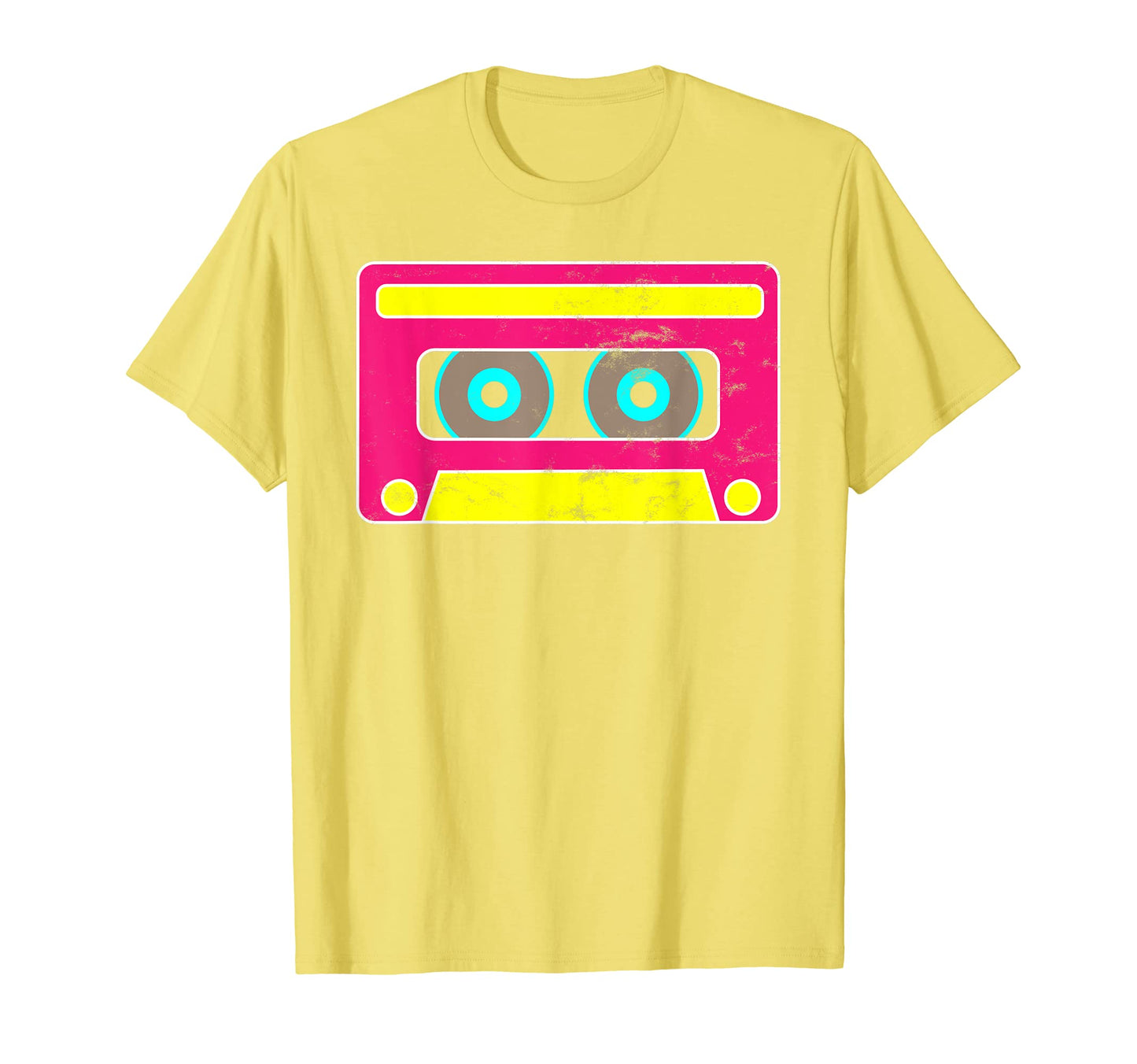 Neon Cassette Tape 1980S Pop Mix Tape T-Shirt - Custom Art Print Unisex - T-Shirt, Sweatshirt, Hoodie