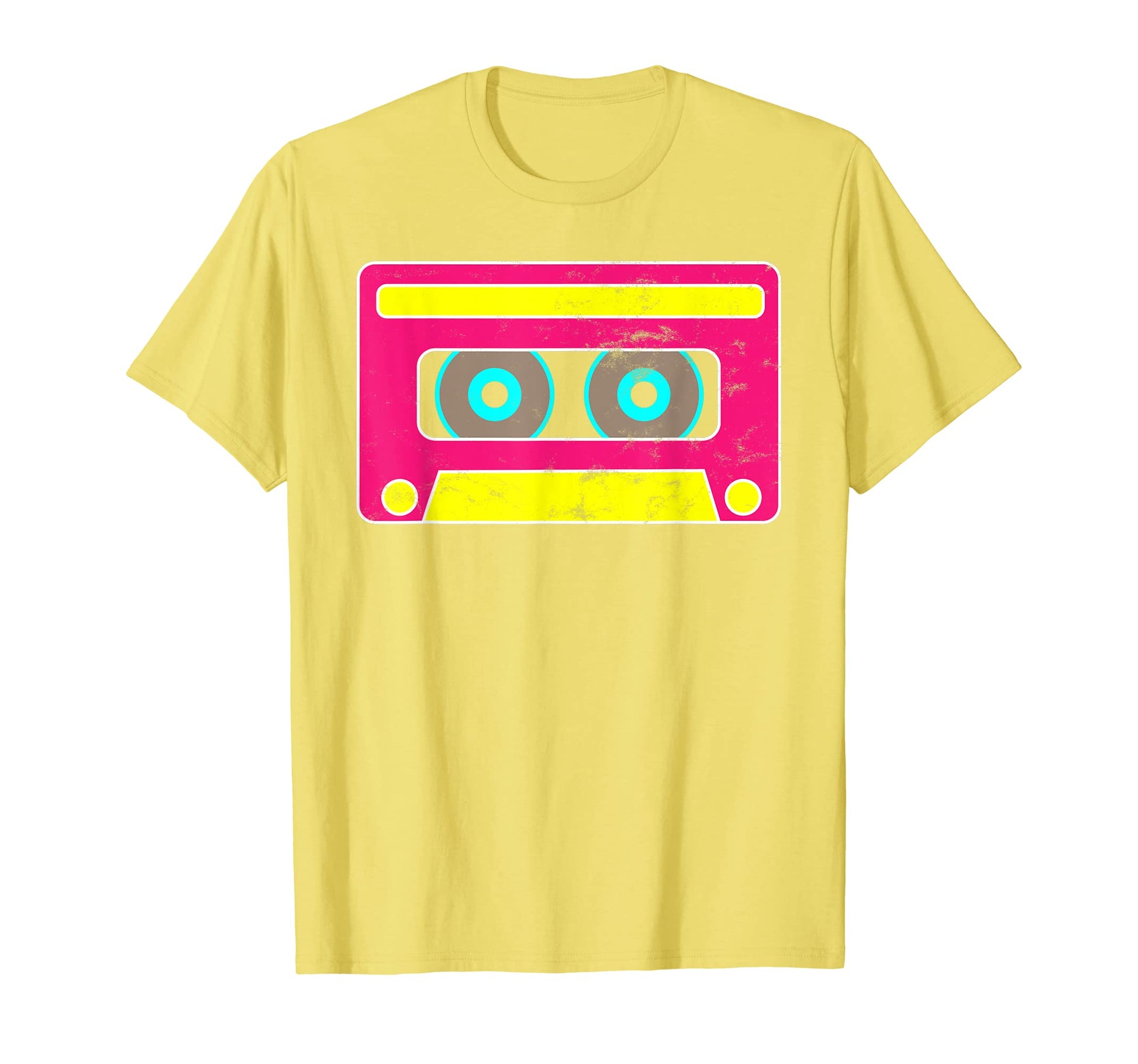 Neon Cassette Tape 1980S Pop Mix Tape T-Shirt - Custom Art Print Unisex - T-Shirt, Sweatshirt, Hoodie