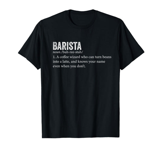 Barista Team Dictionary Definition T-Shirt - Aesthetic Graphic Men Women - T-Shirt, Sweatshirt, Hoodie