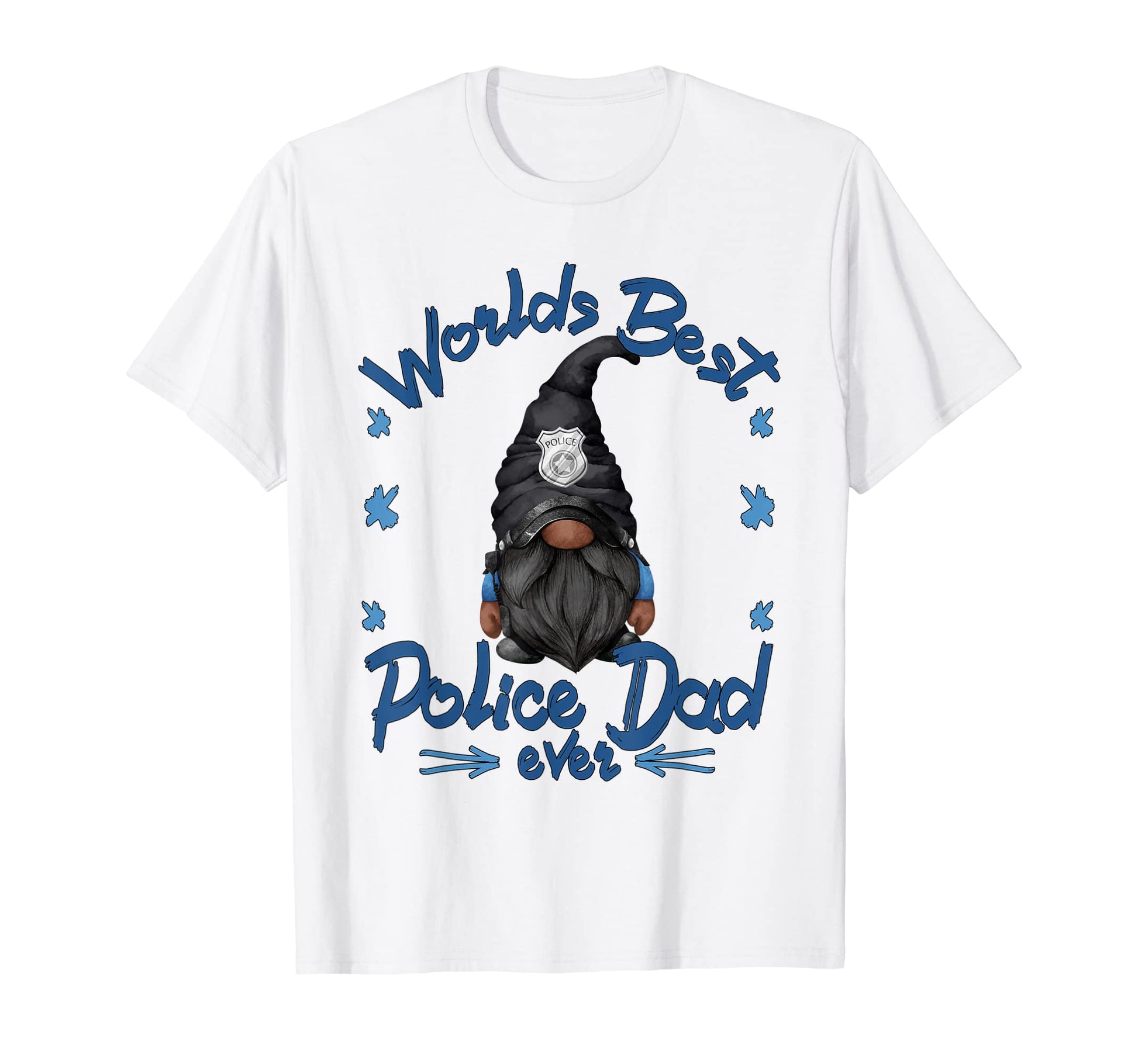 Police Officer Grandpa Gnome Worlds Best T-Shirt - Streetwear Style Unisex - T-Shirt, Sweatshirt, Hoodie