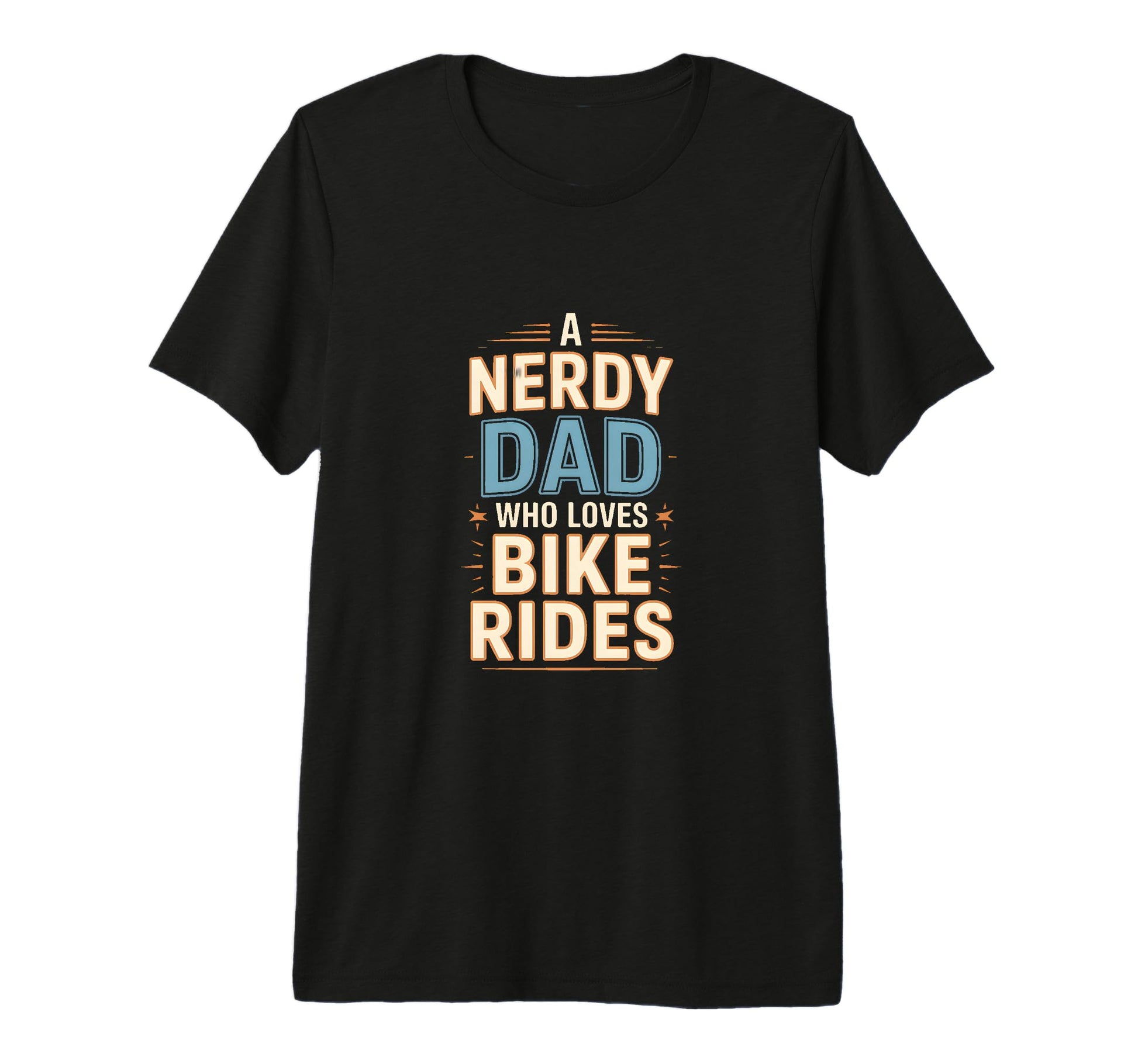 Mens Nerdy Dad Who Loves Bike Rides T-Shirt - Unique Graphic for Adults - T-Shirt, Sweatshirt, Hoodie