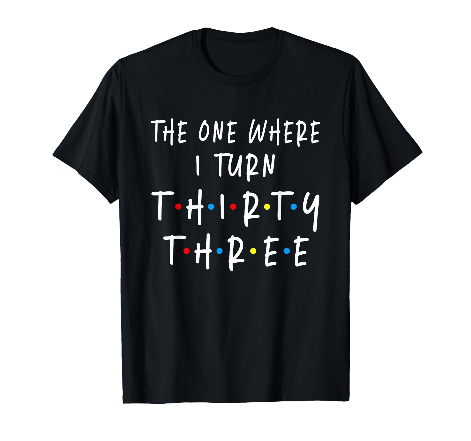 One Where I Turn Thirty Three 33 Years T-Shirt - Aesthetic Graphic Unisex - T-Shirt, Sweatshirt, Hoodie