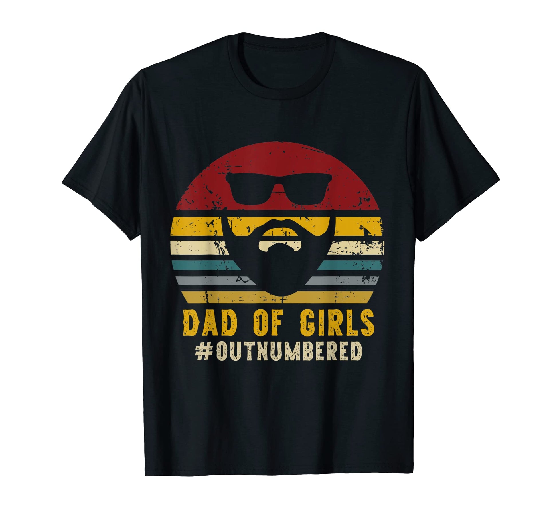 Dad Outnumbered Funny Rad Dad T-Shirt - Fun Novelty Design for Adults - T-Shirt, Sweatshirt, Hoodie