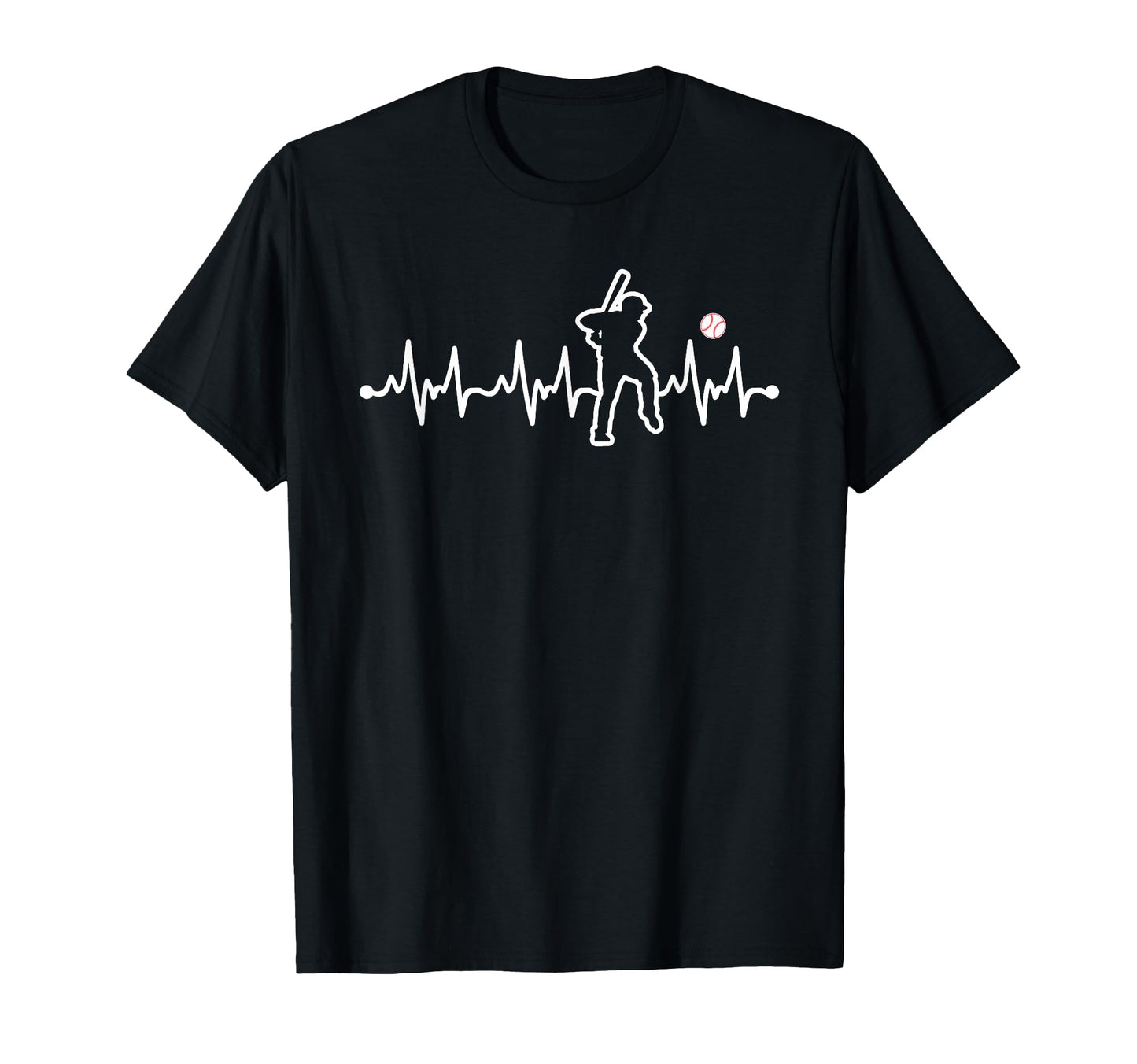 Baseball Heartbeat Baseball Coach T-Shirt - Streetwear Style Men Women - T-Shirt, Sweatshirt, Hoodie