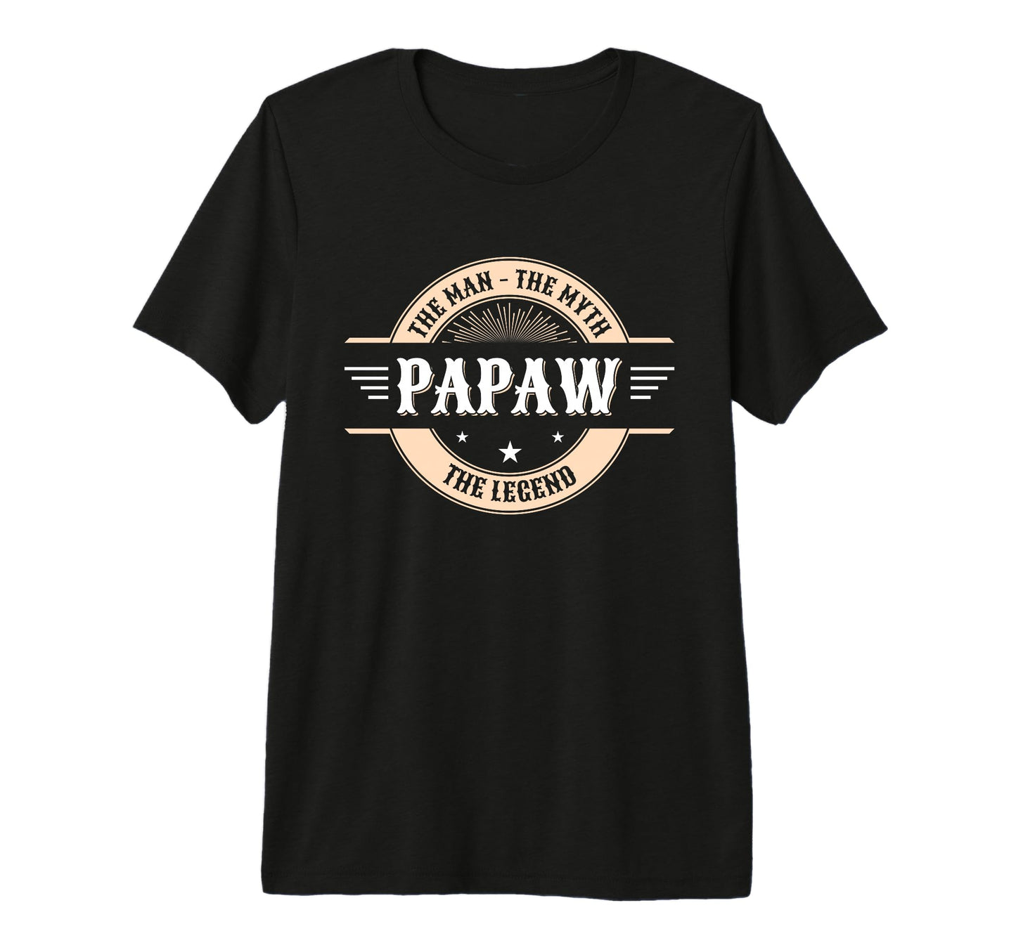 Mens Papaw Myth Legend Dad Grandpa Tri T-Shirt - Fun Novelty Design Unisex - T-Shirt, Sweatshirt, Hoodie