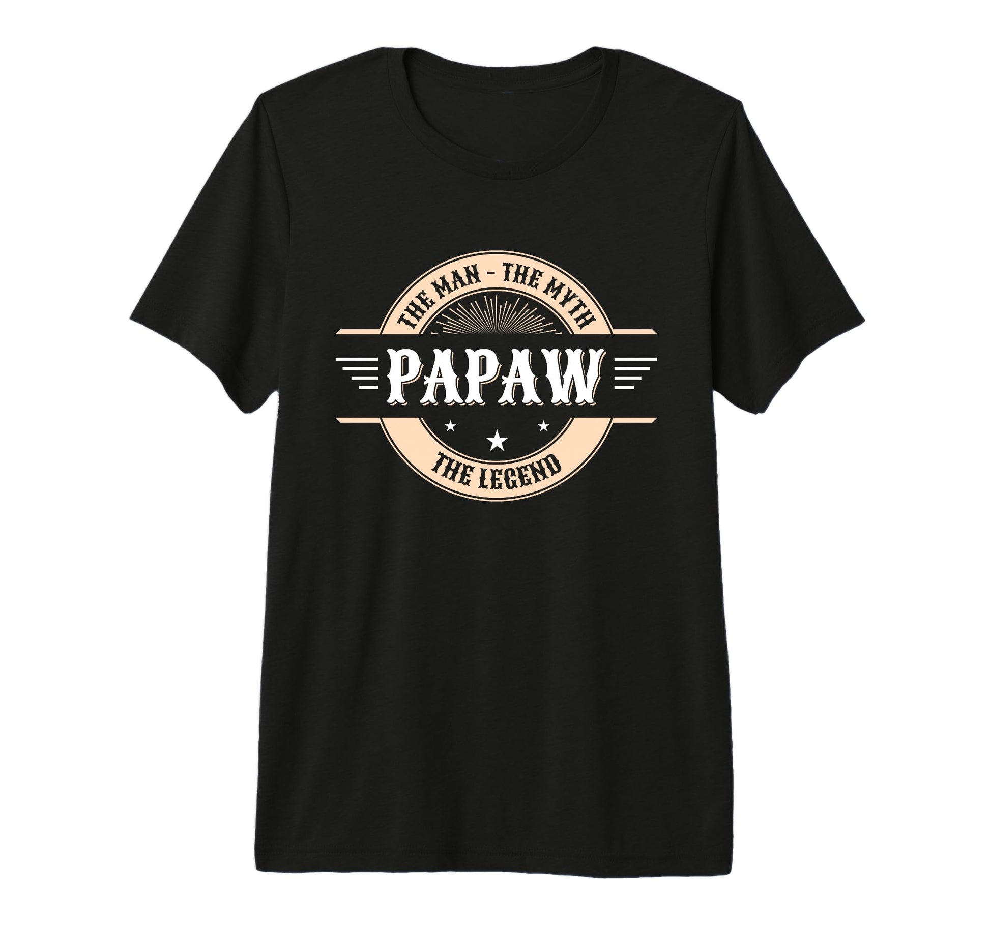 Mens Papaw Myth Legend Dad Grandpa Tri T-Shirt - Fun Novelty Design Unisex - T-Shirt, Sweatshirt, Hoodie