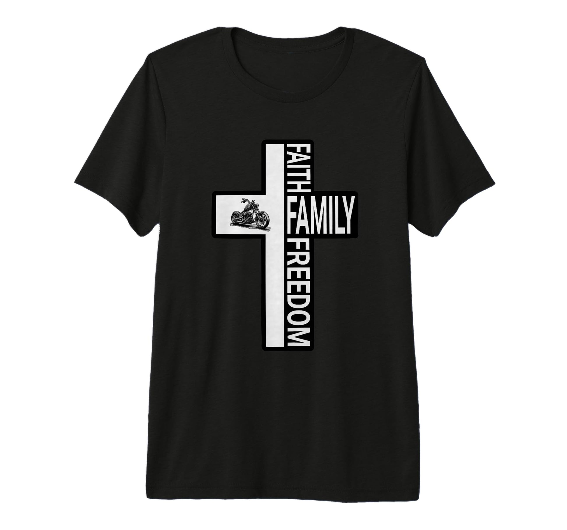 Cross Faith Family Freedom Christian T-Shirt - Casual Everyday Wear Unisex - T-Shirt, Sweatshirt, Hoodie
