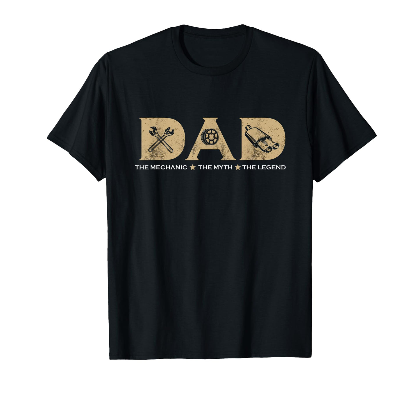 Dad Mechanic Myth Legend Papa And T-Shirt - Minimalist Print Men Women - T-Shirt, Sweatshirt, Hoodie
