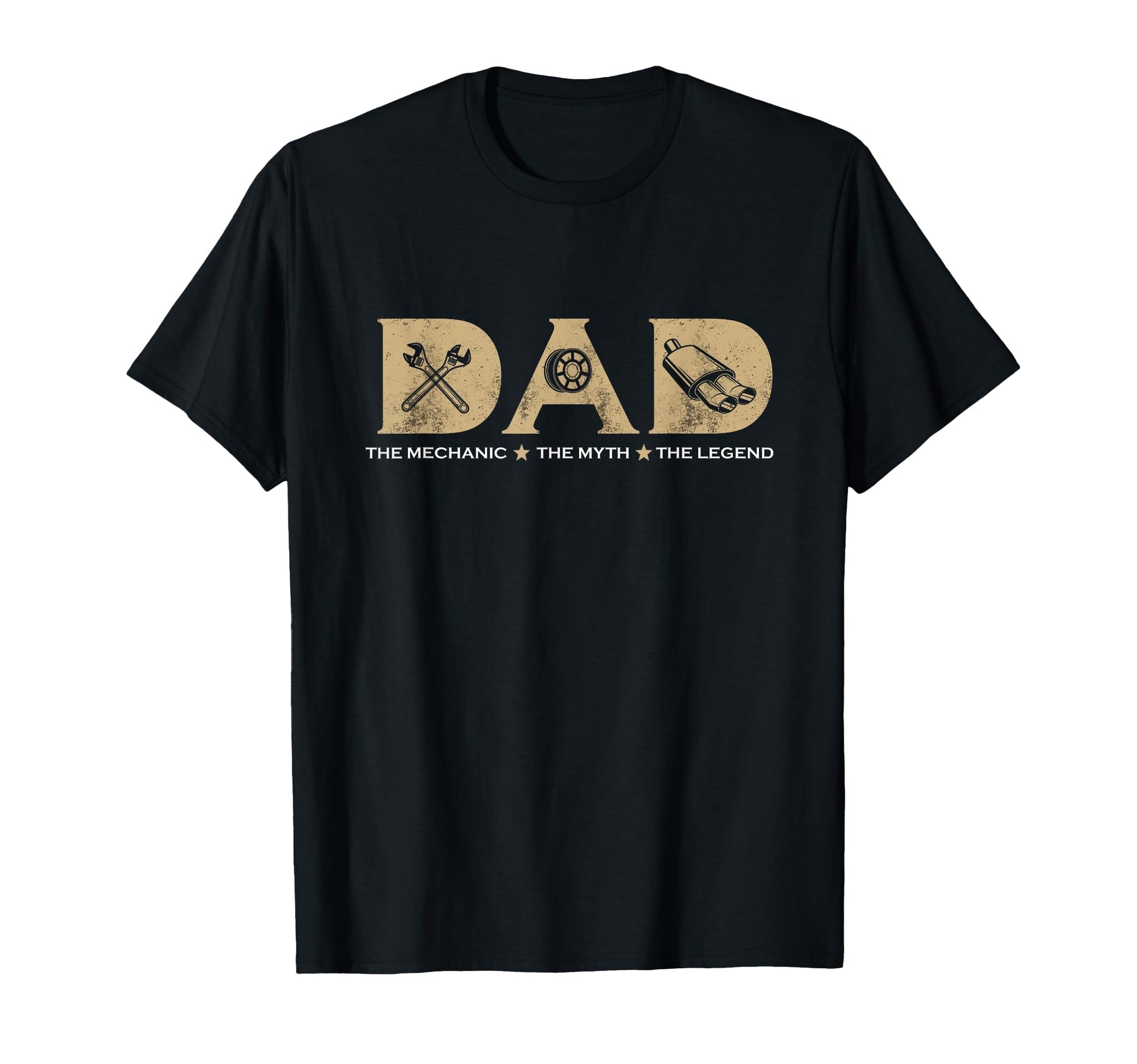 Dad Mechanic Myth Legend Papa And T-Shirt - Minimalist Print Men Women - T-Shirt, Sweatshirt, Hoodie