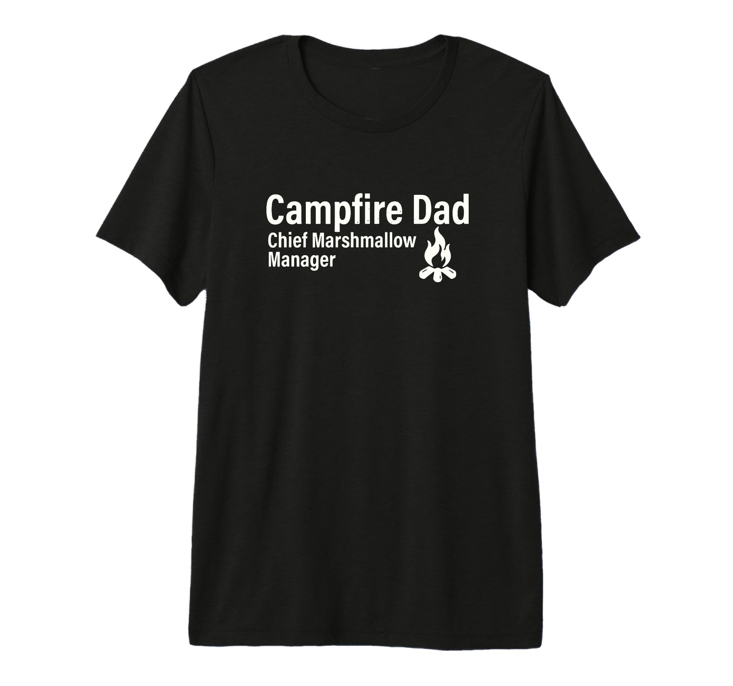 Campfire Dad Chief Marshmallow Manager T-Shirt - Trendy Graphic for Adults - T-Shirt, Sweatshirt, Hoodie