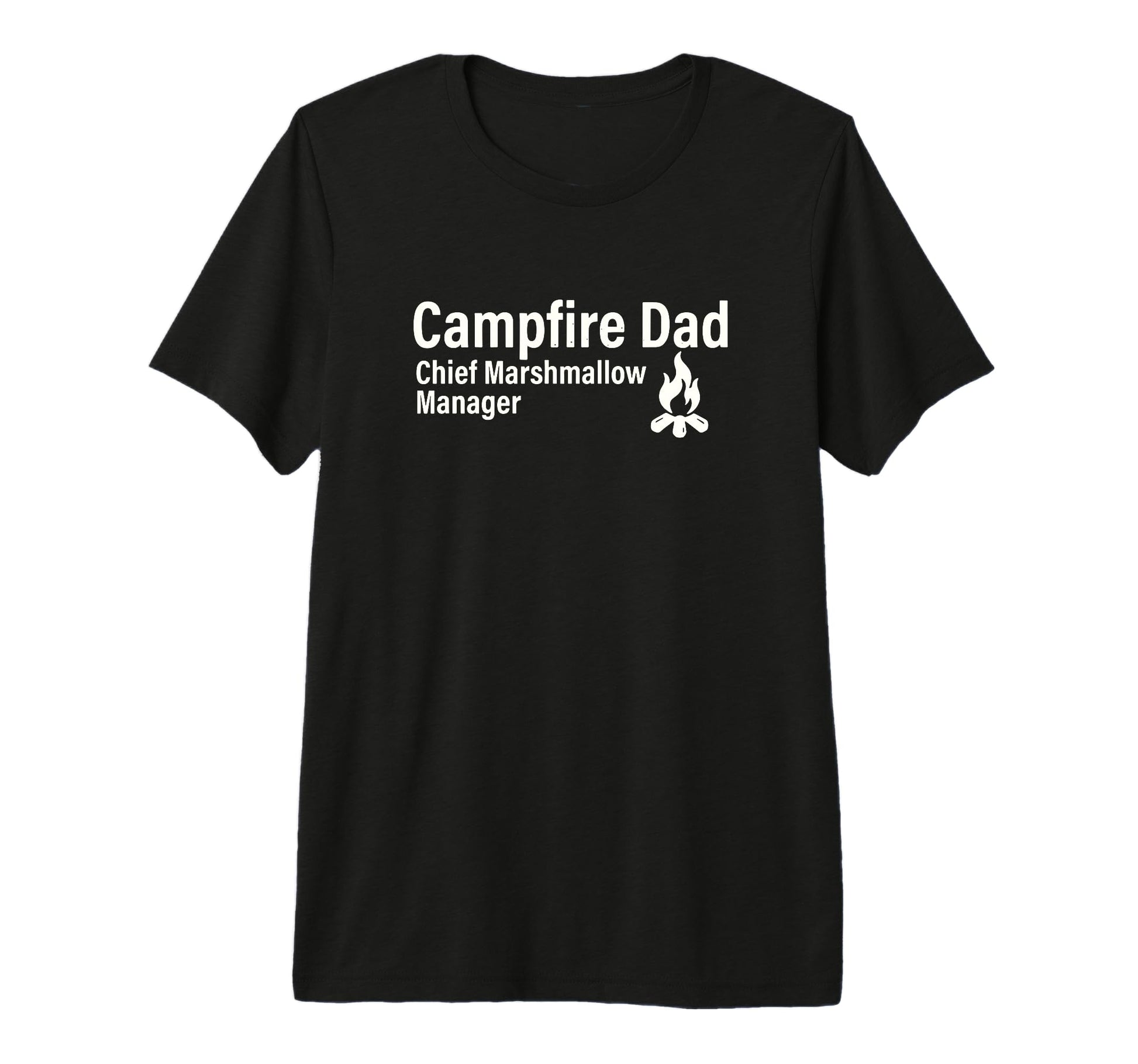 Campfire Dad Chief Marshmallow Manager T-Shirt - Trendy Graphic for Adults - T-Shirt, Sweatshirt, Hoodie