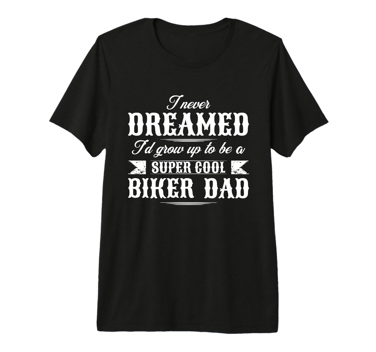 Motorcycle Dad Biker Father Tri Blend T-Shirt - Casual Everyday Wear Unisex - T-Shirt, Sweatshirt, Hoodie
