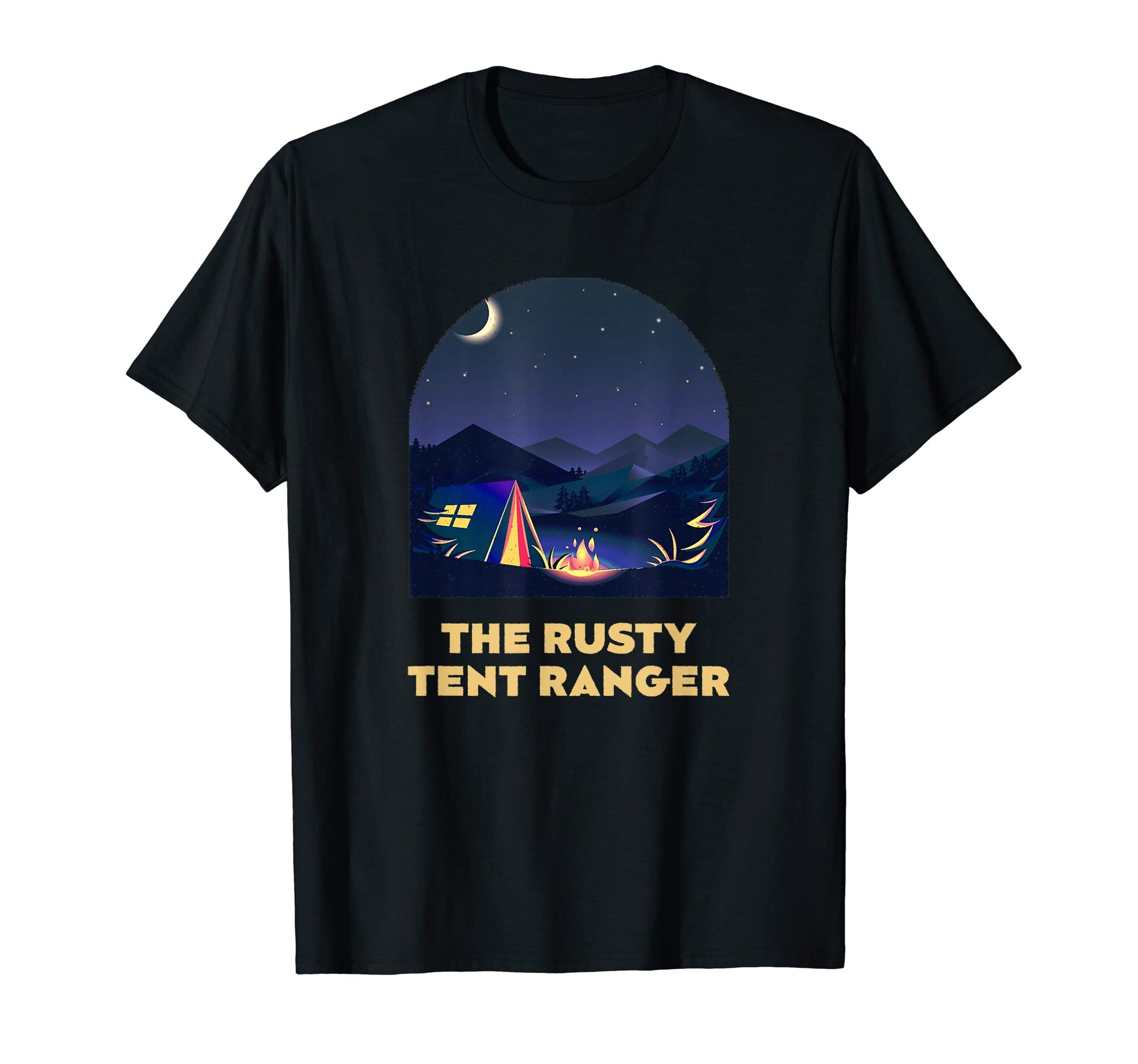 Tent Ranger Camping Friends Camper T-Shirt - Fun Novelty Design for Adults - T-Shirt, Sweatshirt, Hoodie