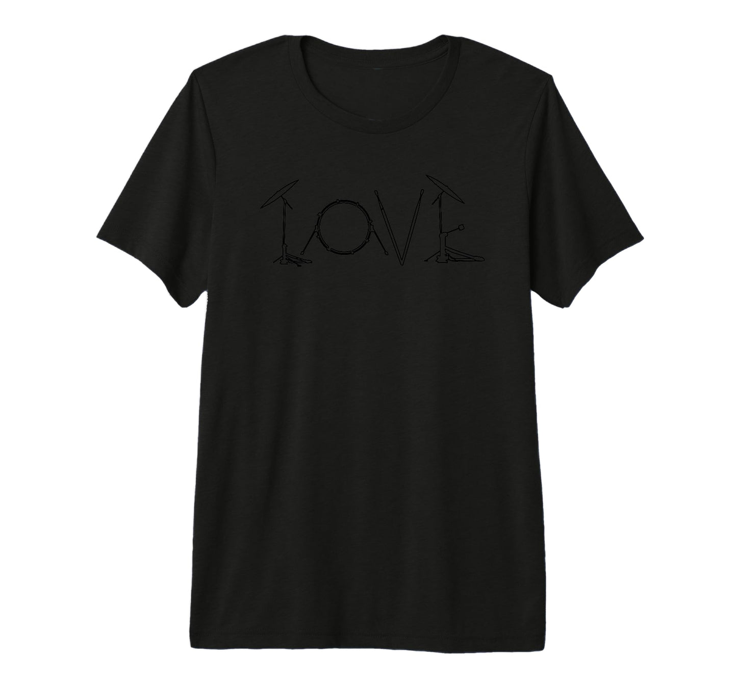 Funny Love Drummer Musician T-Shirt - Aesthetic Graphic Unisex - T-Shirt, Sweatshirt, Hoodie