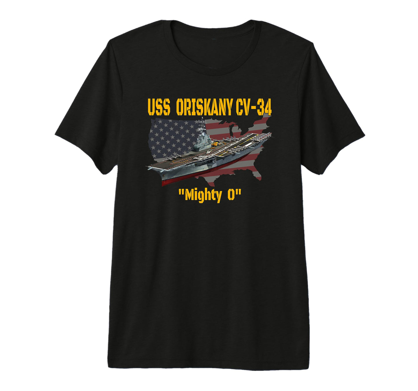Aircraft Carrier Uss Oriskany Cv 34 T-Shirt - Custom Art Print Unisex - T-Shirt, Sweatshirt, Hoodie