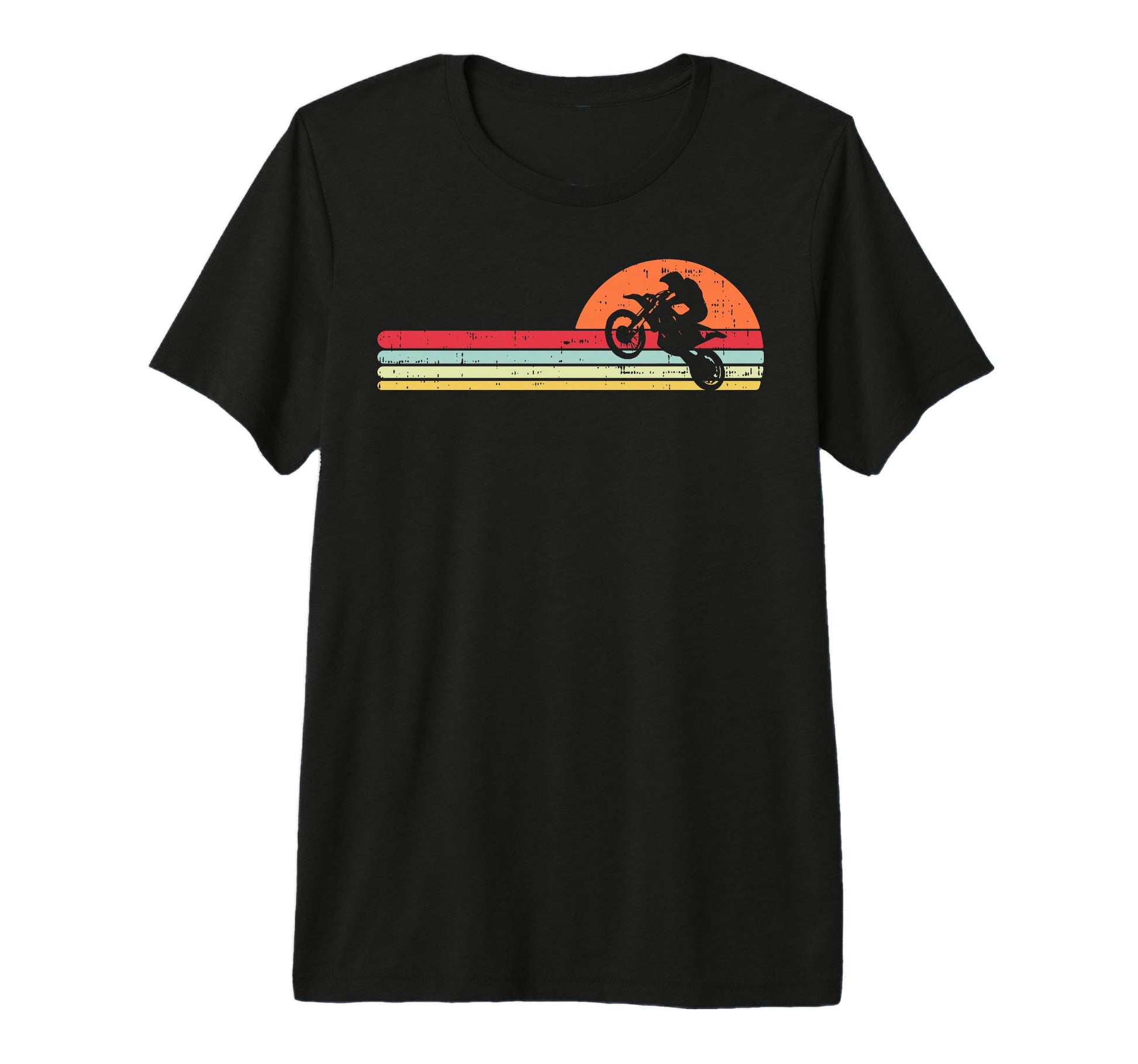 Dirt Bike Motocross Sunset Track Racing T-Shirt - Graphic Print for Adults - T-Shirt, Sweatshirt, Hoodie