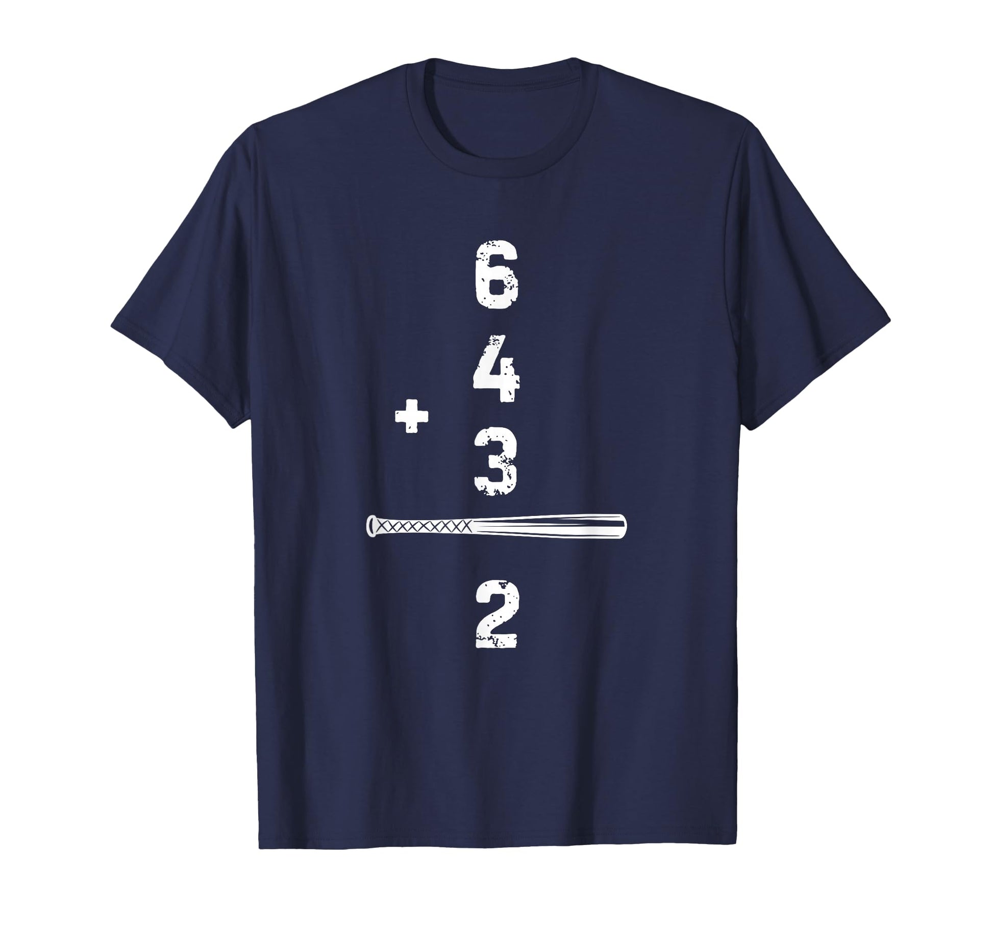 6 4 3 2 Double Play Baseball Player T-Shirt - Graphic Print for Adults - T-Shirt, Sweatshirt, Hoodie