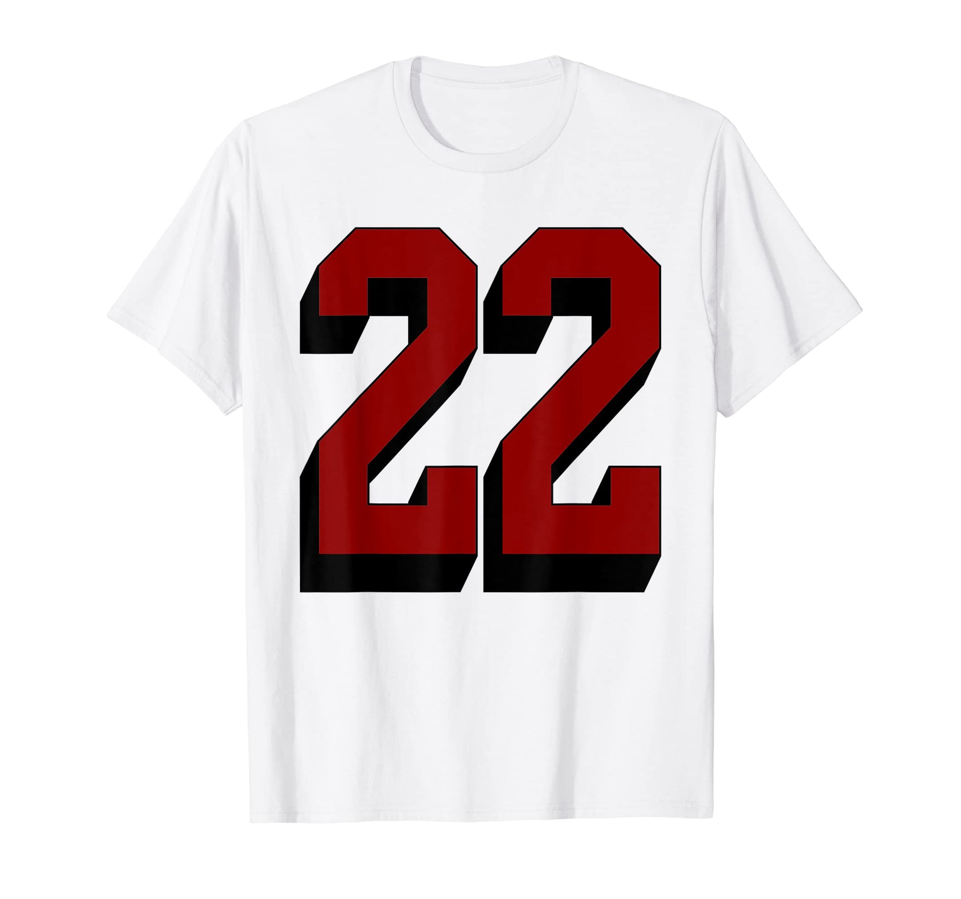 22 Number 22 Varsity Fan Sports Team T-Shirt - Unique Graphic Men Women - T-Shirt, Sweatshirt, Hoodie