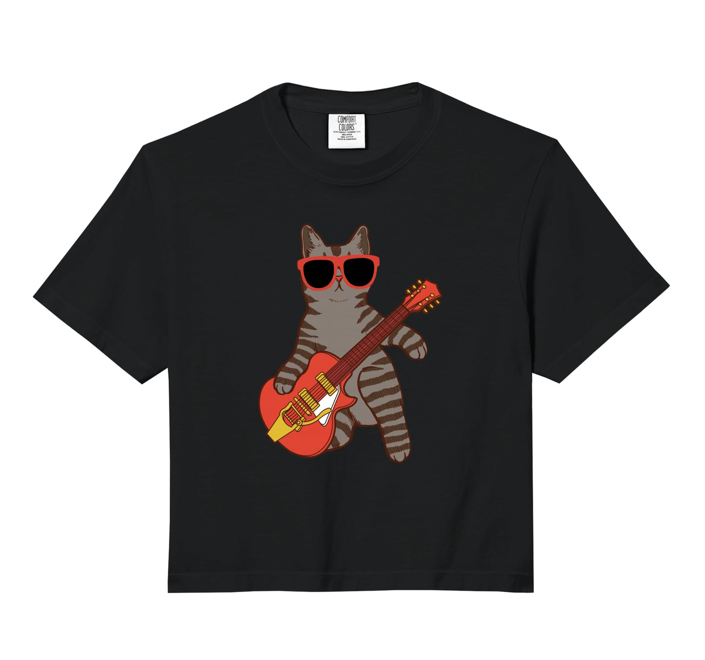 Cat Playing Violin Cat Musician Funny T-Shirt - Custom Art Print Men Women - T-Shirt, Sweatshirt, Hoodie