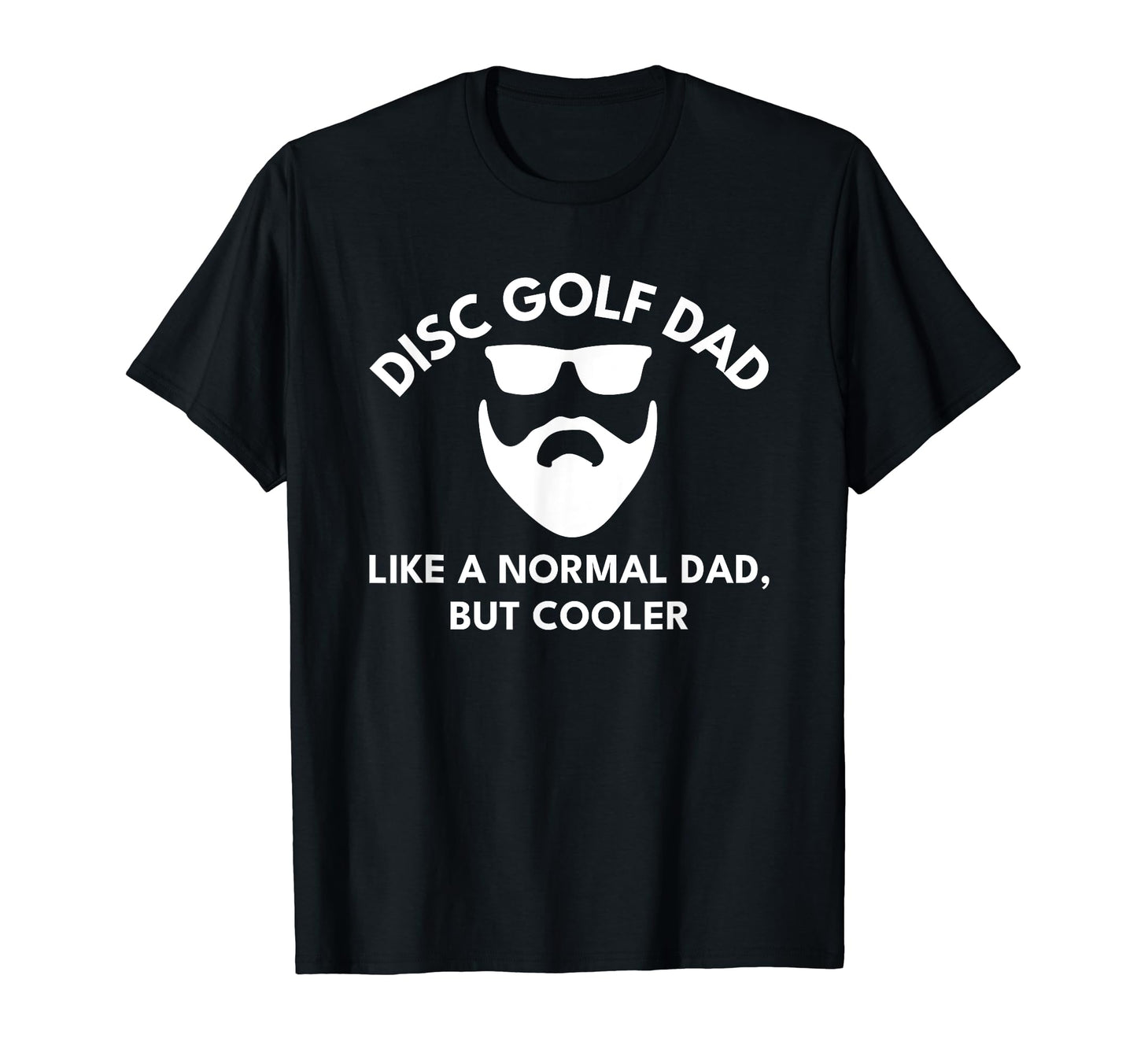 Funny Dad Disc Golf T Shirts Bearded T-Shirt - Minimalist Print for Adults - T-Shirt, Sweatshirt, Hoodie