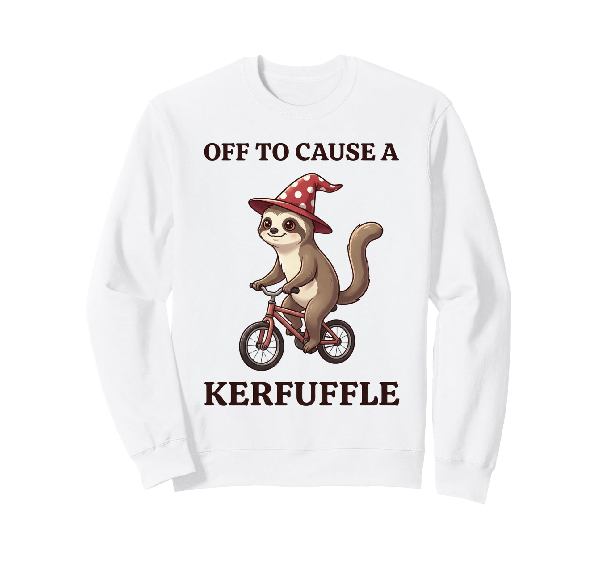 Off To Cause Kerfuffle Sloth Sweatshirt - Fun Novelty Design Men Women - T-Shirt, Sweatshirt, Hoodie