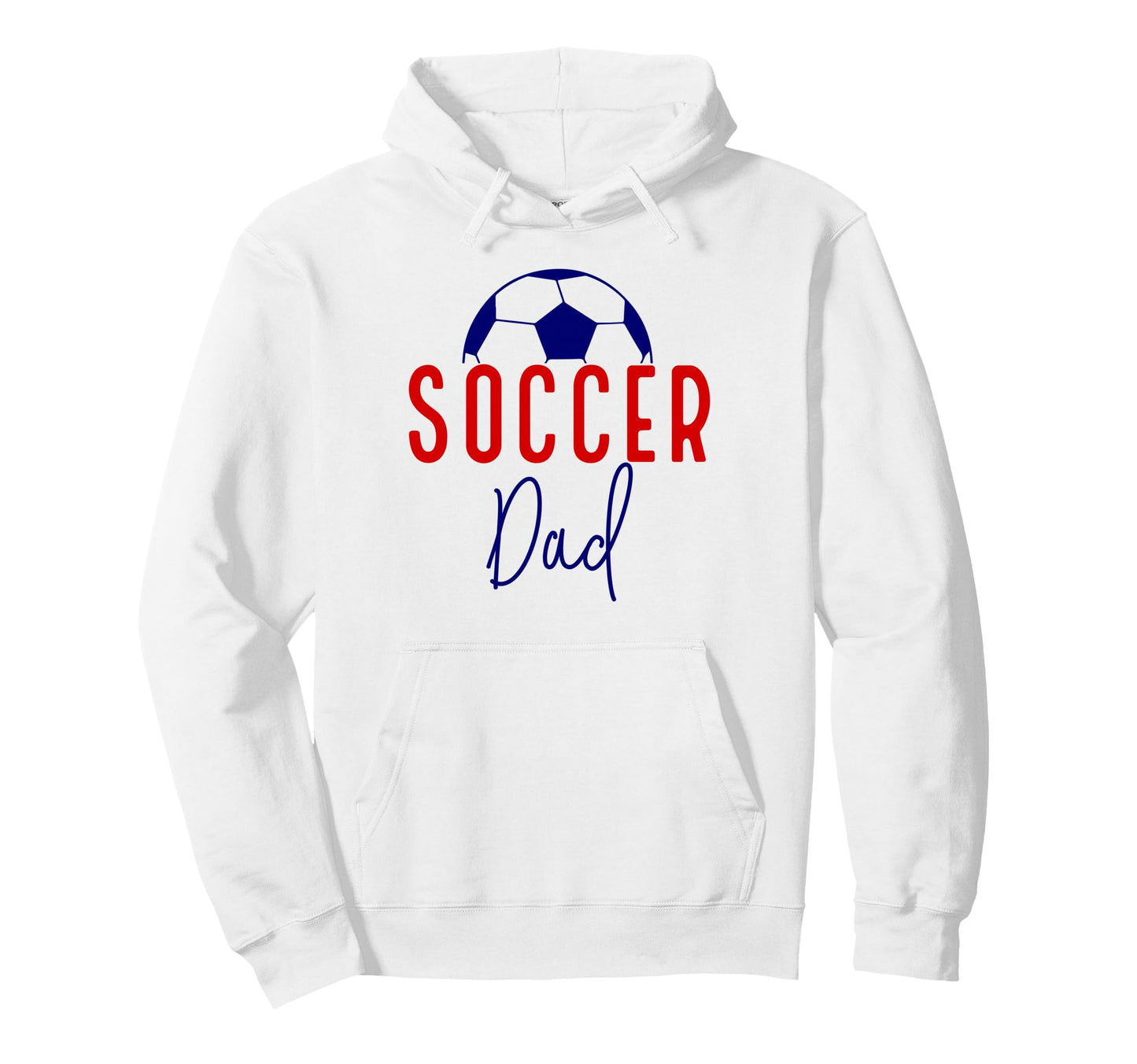 Soccer Dad Soccer Daddy Father Hoodie - Minimalist Print for Adults - T-Shirt, Sweatshirt, Hoodie