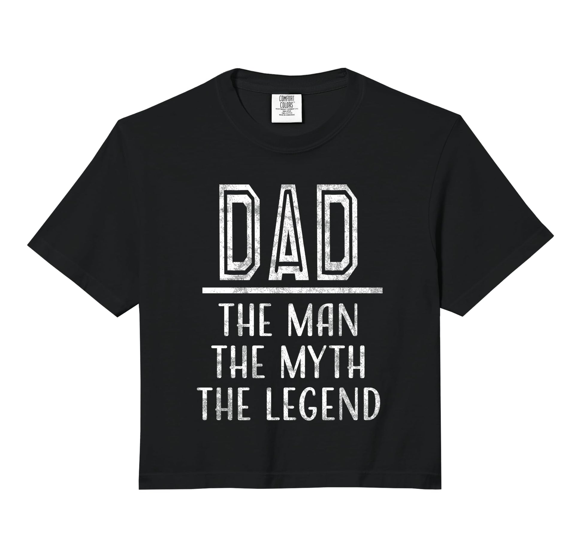 Fathers Day Dad Myth Legend Word Sweatshirt - Minimalist Print Men Women - T-Shirt, Sweatshirt, Hoodie