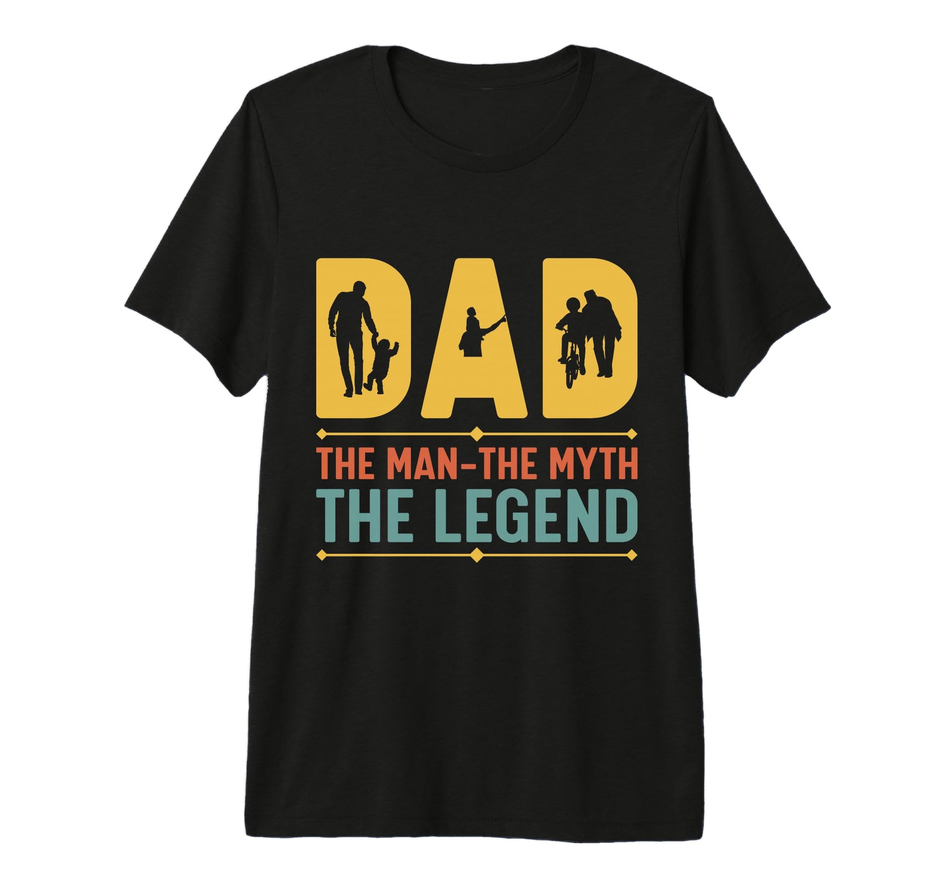 Dad Myth Legend Tri Blend T-Shirt - Novelty Apparel Men Women - T-Shirt, Sweatshirt, Hoodie