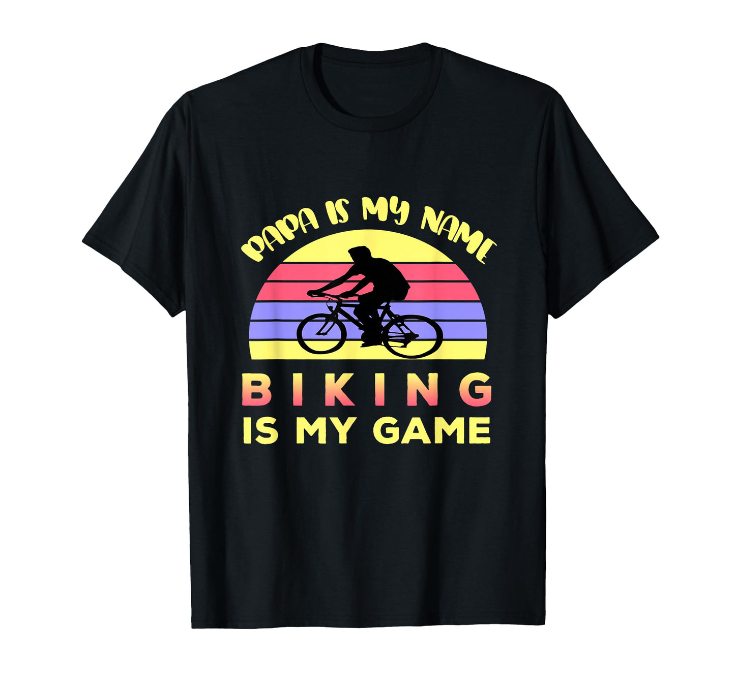 Biker Dad Gift Biking Is My Game Sports T-Shirt - Custom Art Print Unisex - T-Shirt, Sweatshirt, Hoodie