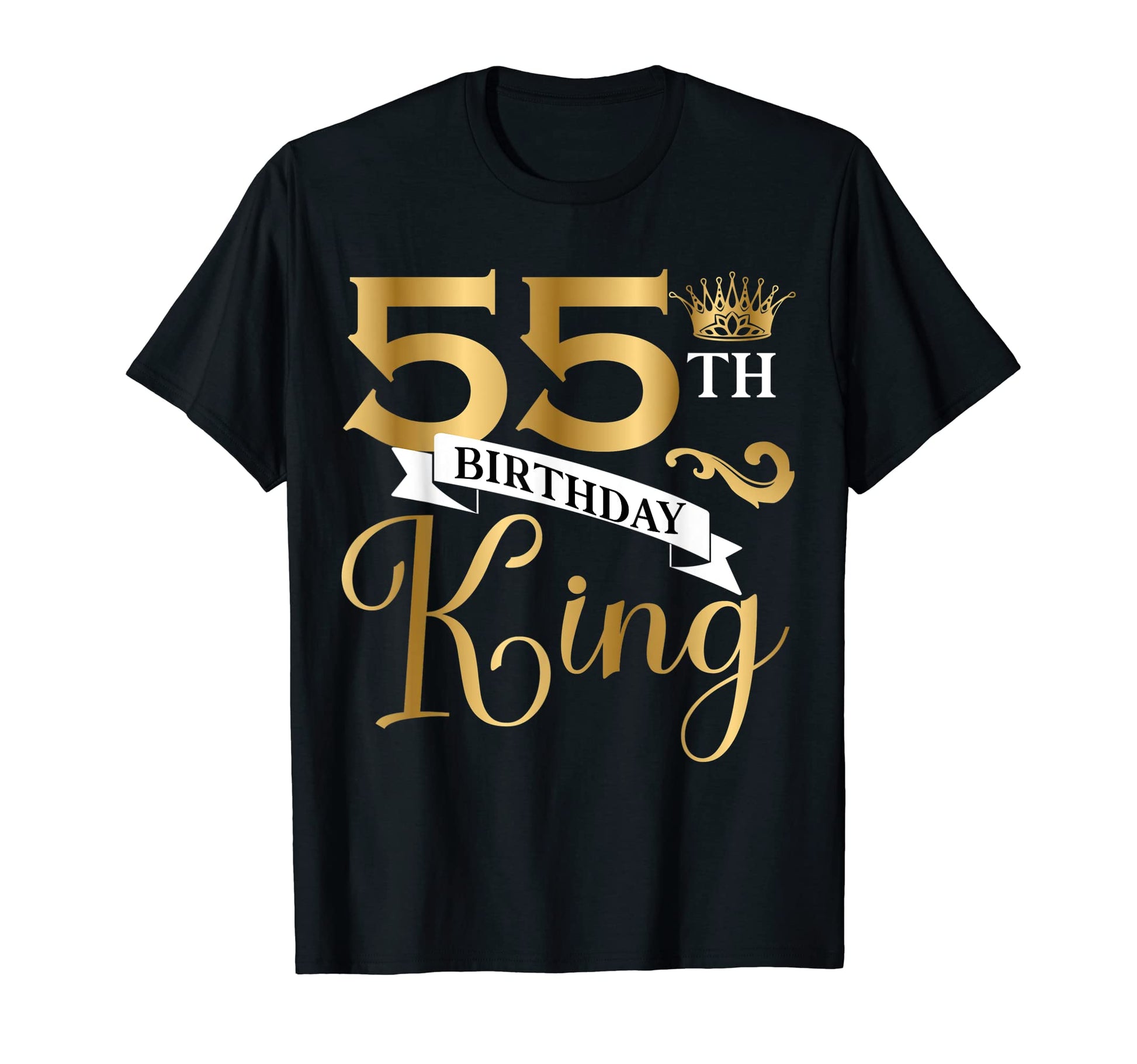 55 Year Old Birthday King T-Shirt - Casual Everyday Wear for Adults - T-Shirt, Sweatshirt, Hoodie