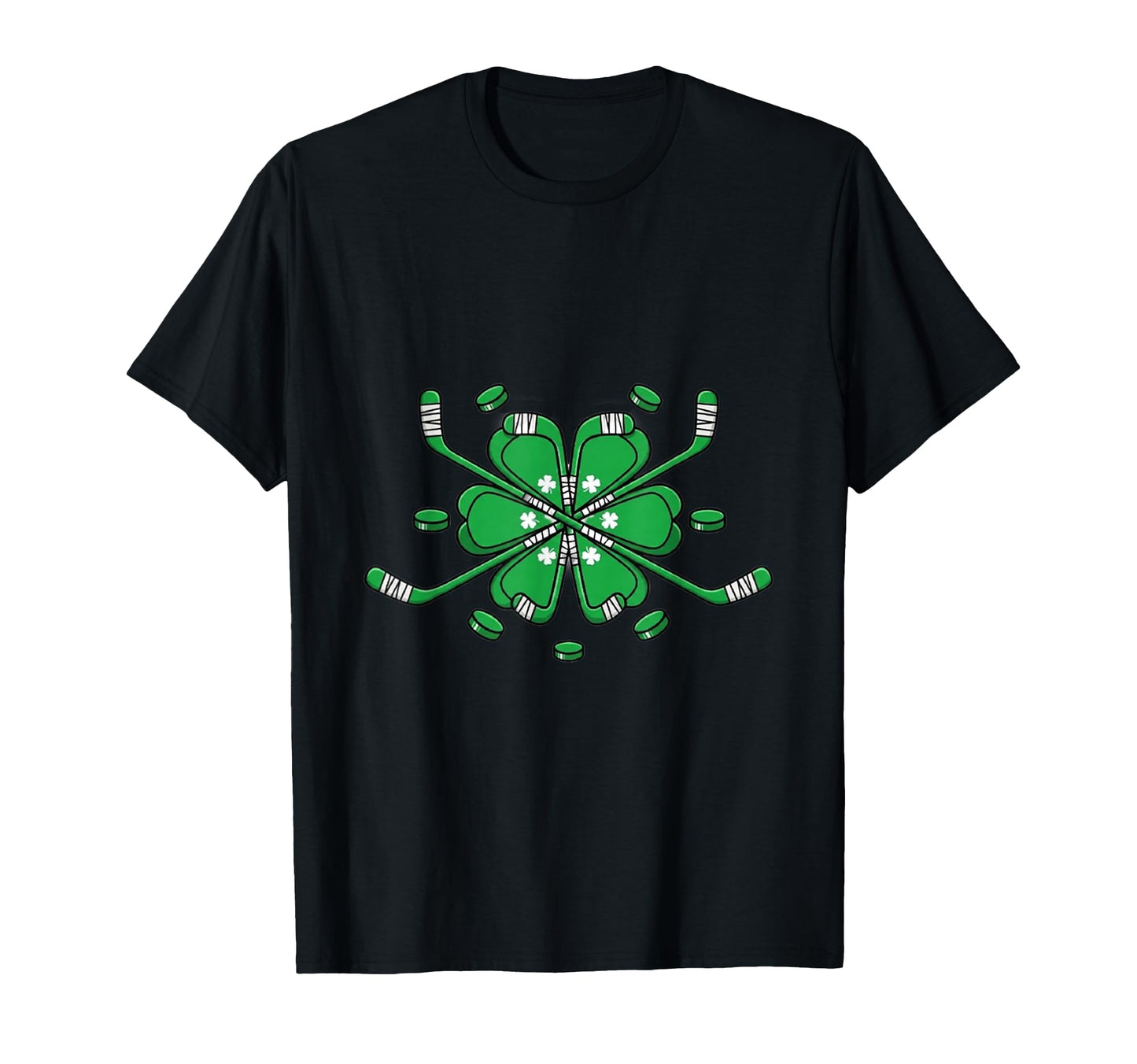 St Patricks Day Shamrock Hockey St T-Shirt - Trendy Graphic for Adults - T-Shirt, Sweatshirt, Hoodie