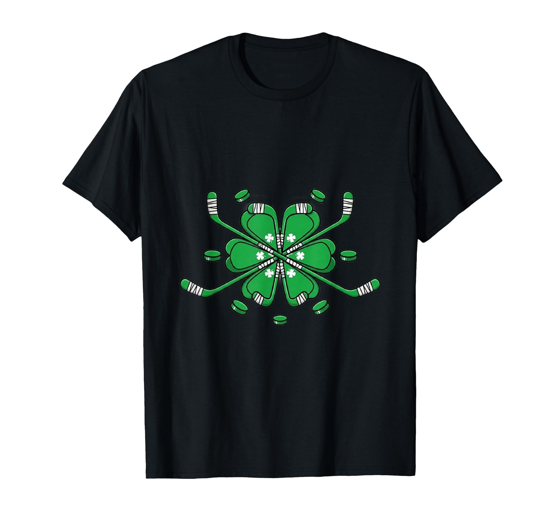 St Patricks Day Shamrock Hockey St T-Shirt - Trendy Graphic for Adults - T-Shirt, Sweatshirt, Hoodie