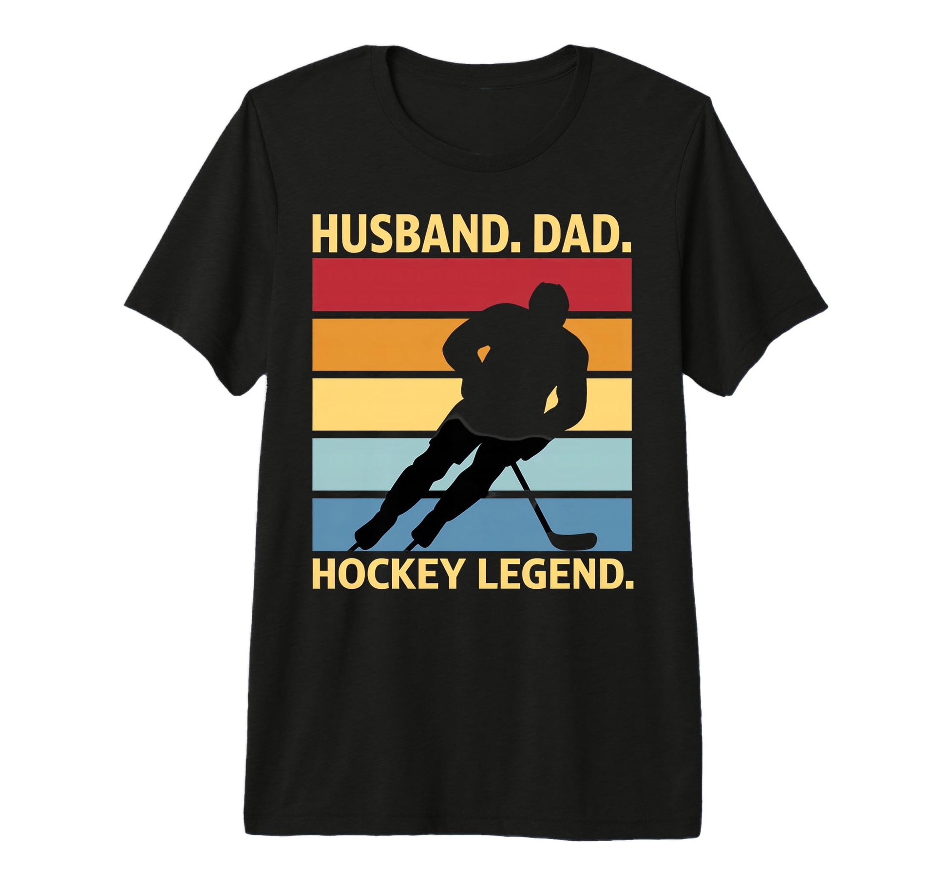 Hockey Legend Dads Tri Blend T-Shirt - Custom Art Print Unisex - T-Shirt, Sweatshirt, Hoodie
