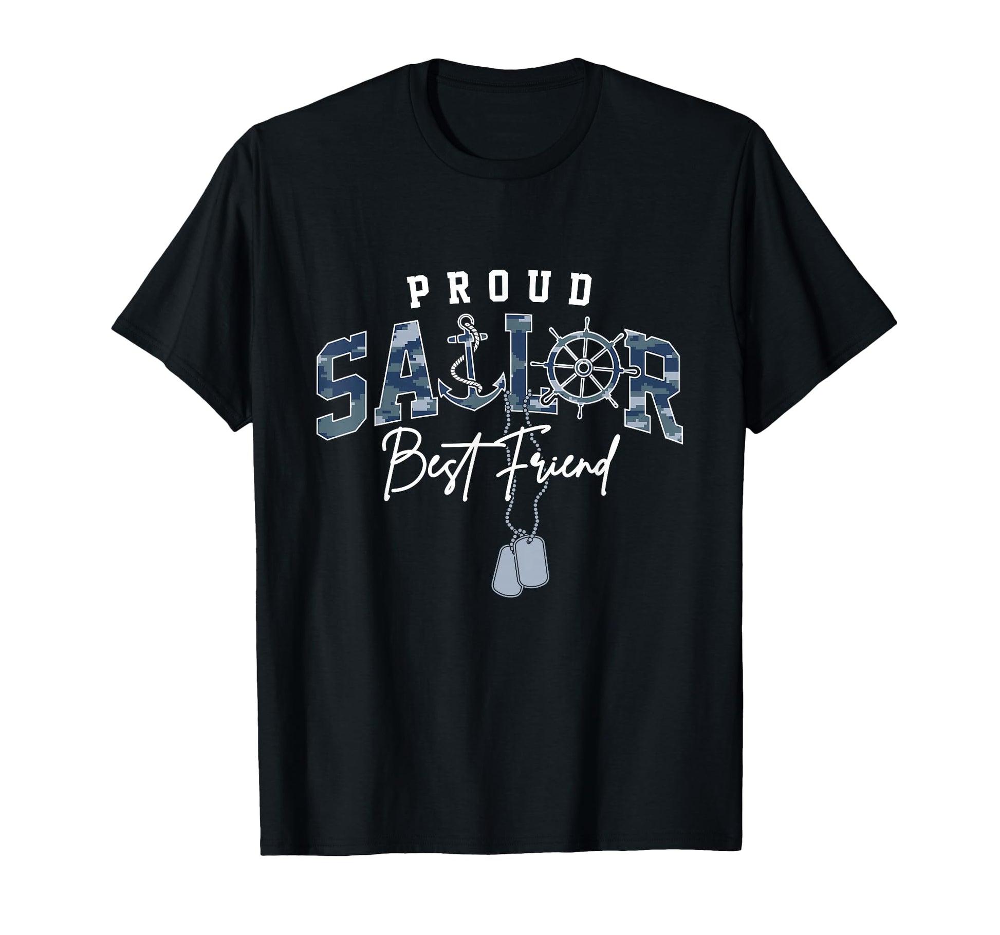 Proud Sailor Best Friend Us Naval T-Shirt - Aesthetic Graphic for Adults - T-Shirt, Sweatshirt, Hoodie