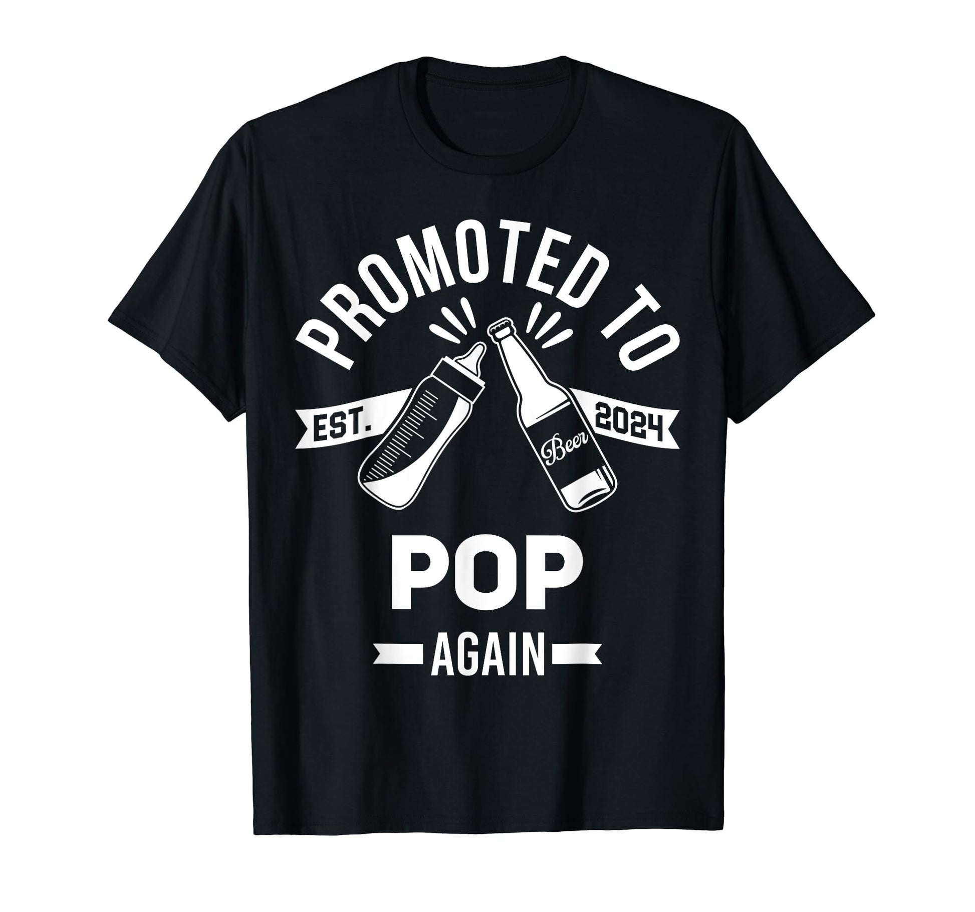 Promoted To Pop Again Funny Pregnancy T-Shirt - Novelty Apparel Unisex - T-Shirt, Sweatshirt, Hoodie