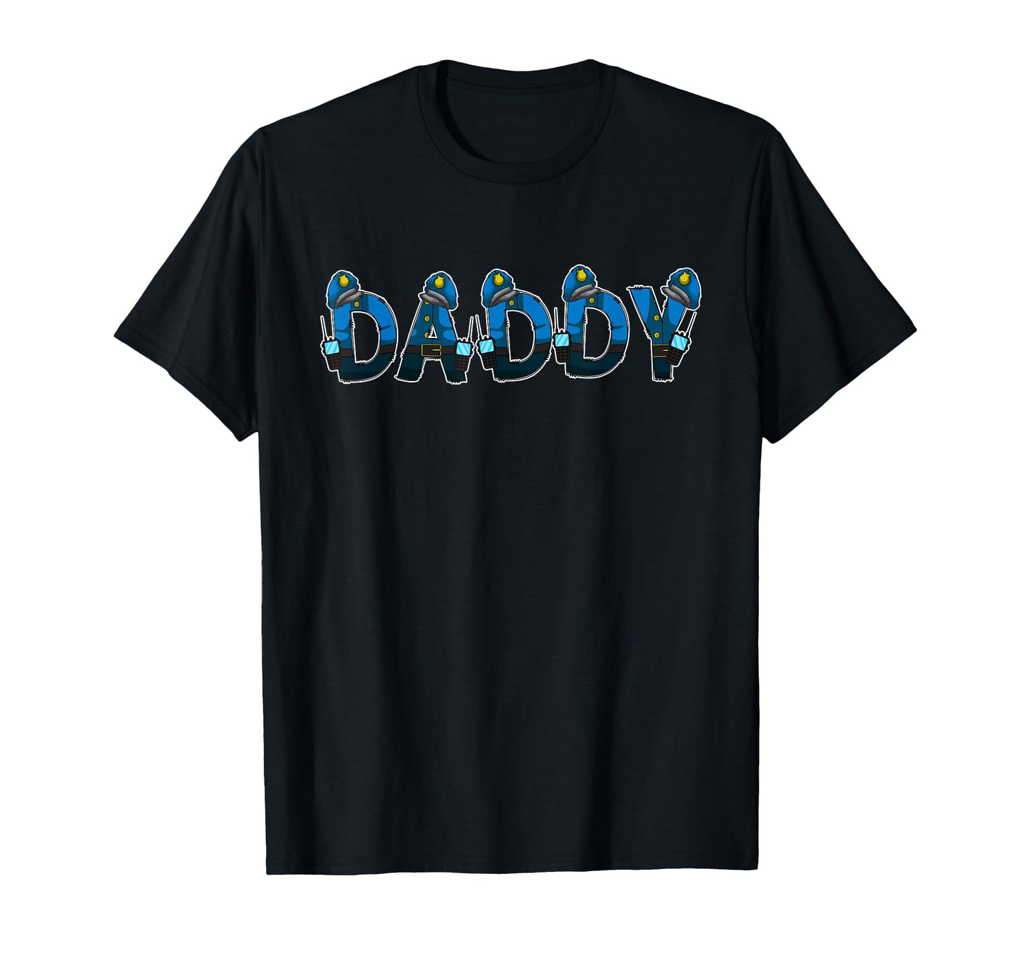 Policeman Police Dad Daddy Halloween Costume T-Shirt - Graphic Print Unisex - T-Shirt, Sweatshirt, Hoodie