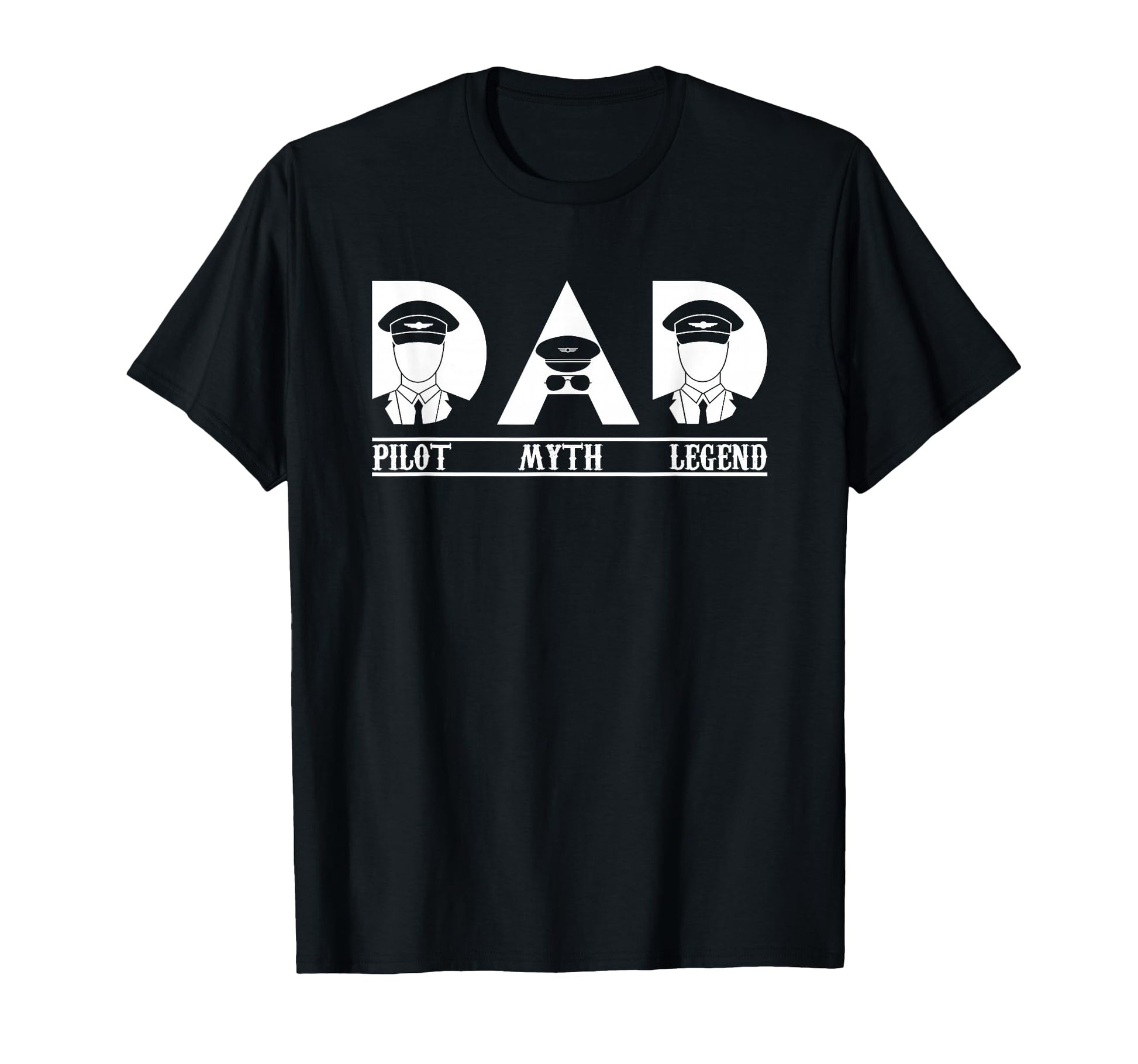 Pilot Dad Myth Legend Aviation T-Shirt - Trendy Graphic Unisex - T-Shirt, Sweatshirt, Hoodie
