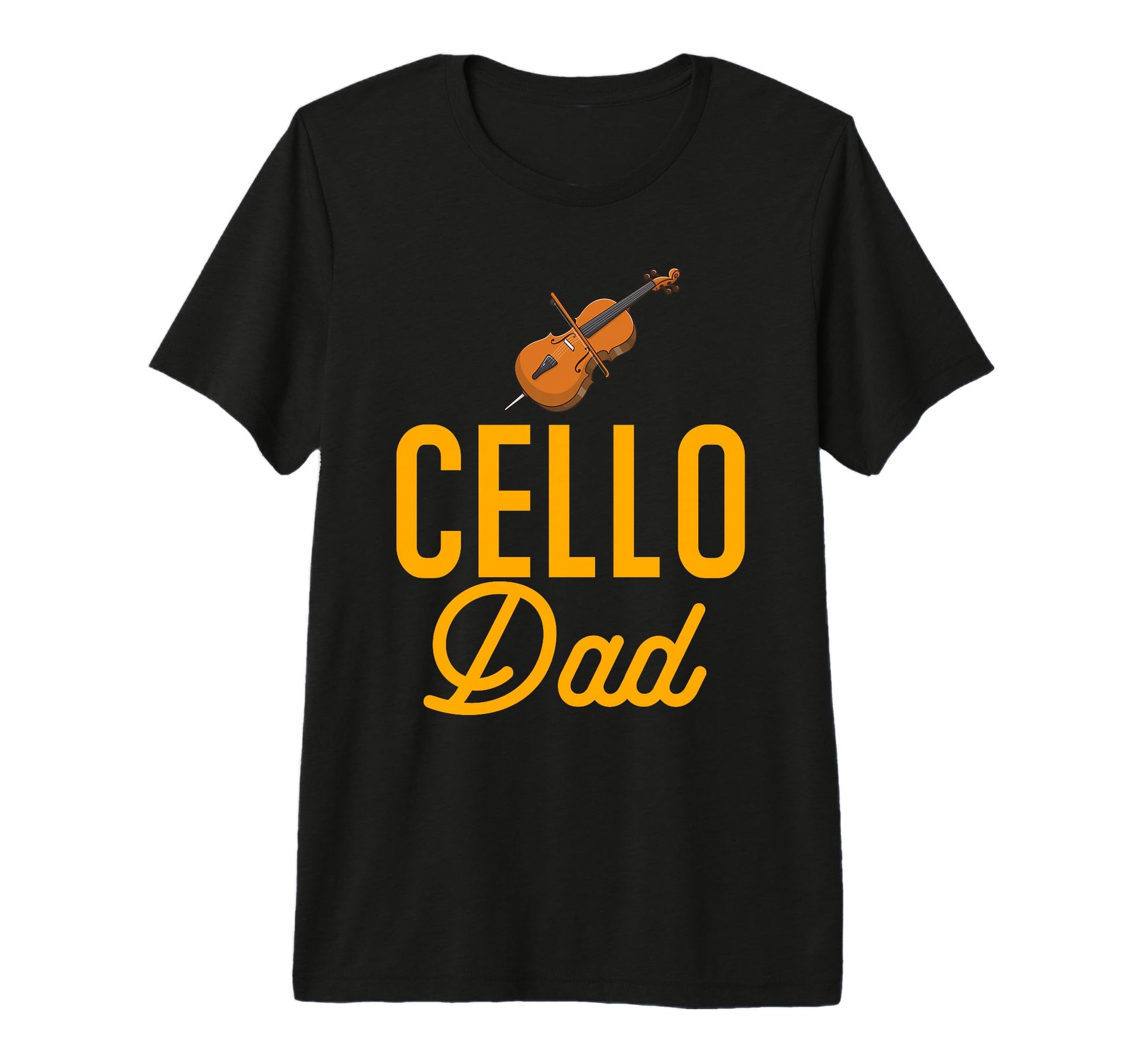 Mens Fathers Day Cellist Cello Dad T-Shirt - Minimalist Print for Adults - T-Shirt, Sweatshirt, Hoodie