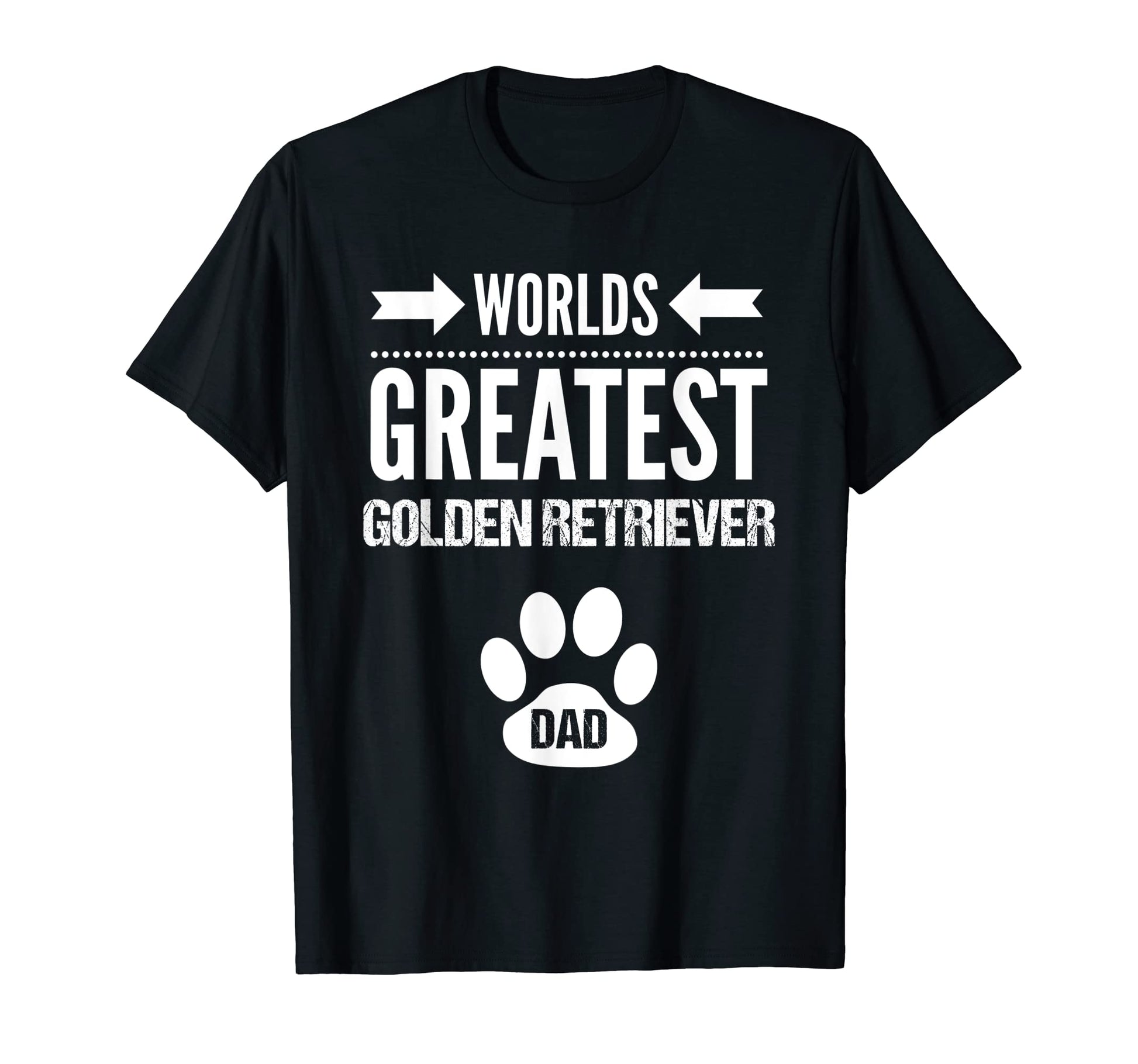 Worlds Greatest Golden Retriever Dog Dad T-Shirt - Minimalist Print Unisex - T-Shirt, Sweatshirt, Hoodie