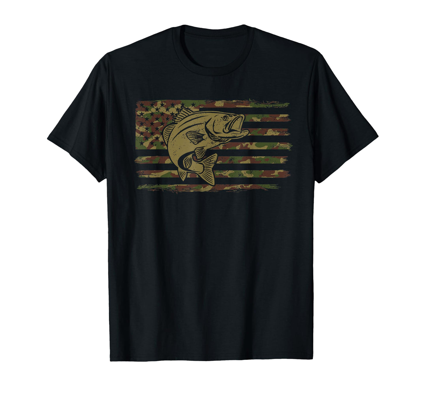 Us Flag Fishing Lover Fish Fan T-Shirt - Streetwear Style Men Women - T-Shirt, Sweatshirt, Hoodie